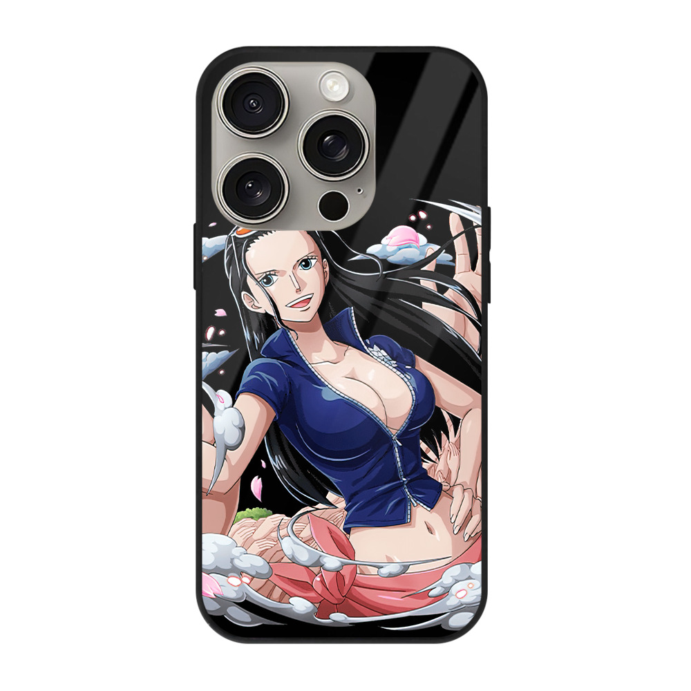 （画像用） ワンピース ニコ・ロビン ONE PIECE Nico Robin 【iPhone15Pro対応】スマホケース 耐衝撃＆黄変防止 背面ガラス