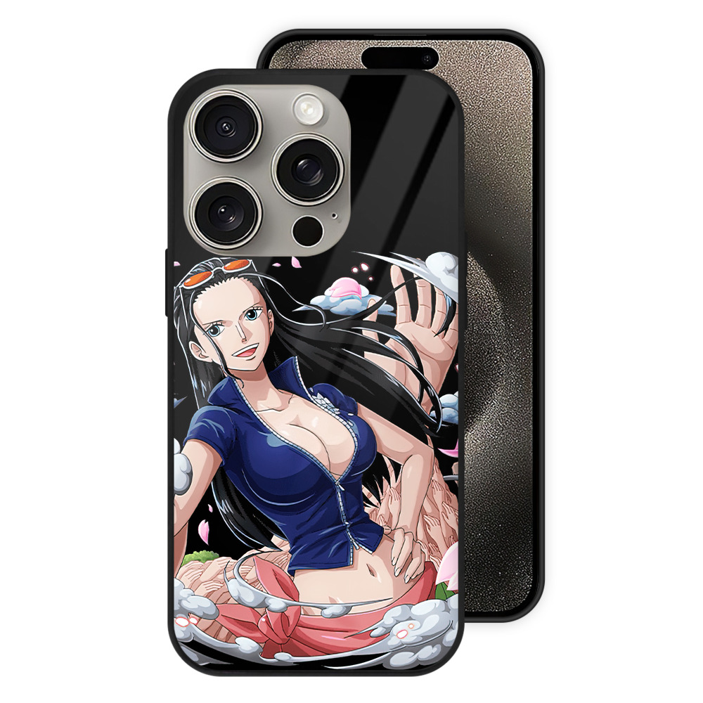 （画像用） ワンピース ニコ・ロビン ONE PIECE Nico Robin 【iPhone15Pro対応】スマホケース 耐衝撃＆黄変防止 背面ガラス
