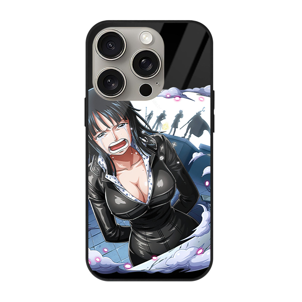 （画像用） ワンピース ニコ・ロビン ONE PIECE Nico Robin 【iPhone15Pro対応】スマホケース 耐衝撃＆黄変防止 背面ガラス
