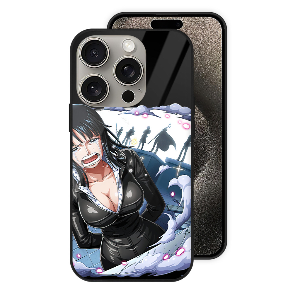 （画像用） ワンピース ニコ・ロビン ONE PIECE Nico Robin 【iPhone15Pro対応】スマホケース 耐衝撃＆黄変防止 背面ガラス