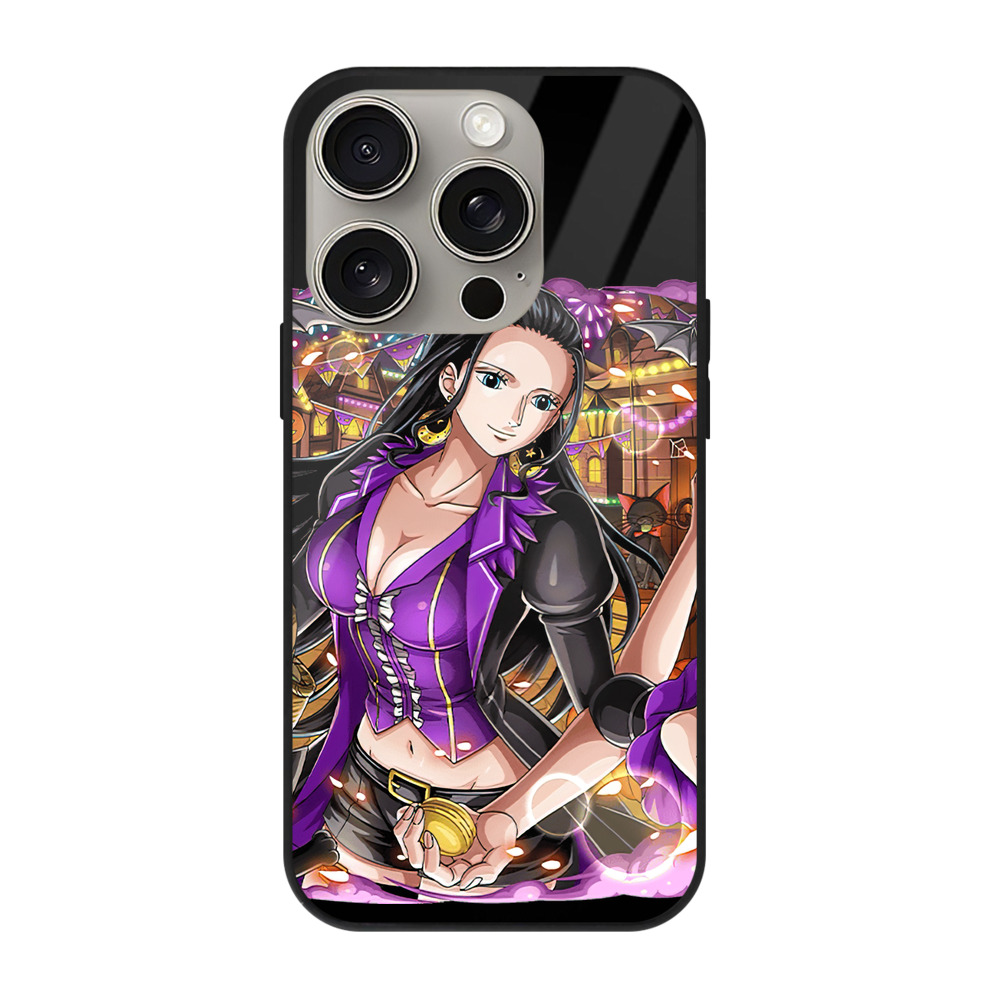 （画像用） ワンピース ニコ・ロビン ONE PIECE Nico Robin 【iPhone15Pro対応】スマホケース 耐衝撃＆黄変防止 背面ガラス