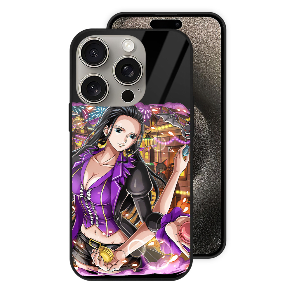 （画像用） ワンピース ニコ・ロビン ONE PIECE Nico Robin 【iPhone15Pro対応】スマホケース 耐衝撃＆黄変防止 背面ガラス