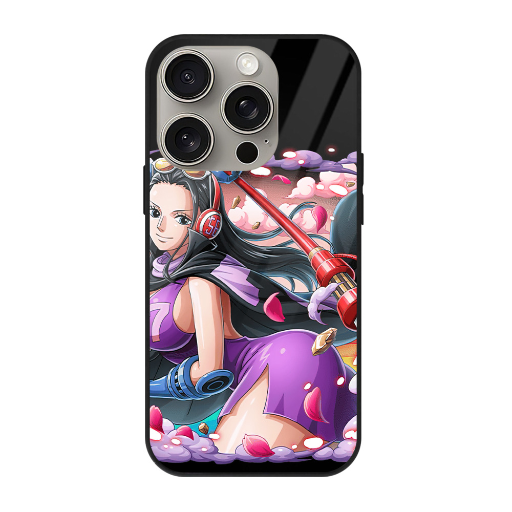 （画像用） ワンピース ニコ・ロビン ONE PIECE Nico Robin 【iPhone15Pro対応】スマホケース 耐衝撃＆黄変防止 背面ガラス
