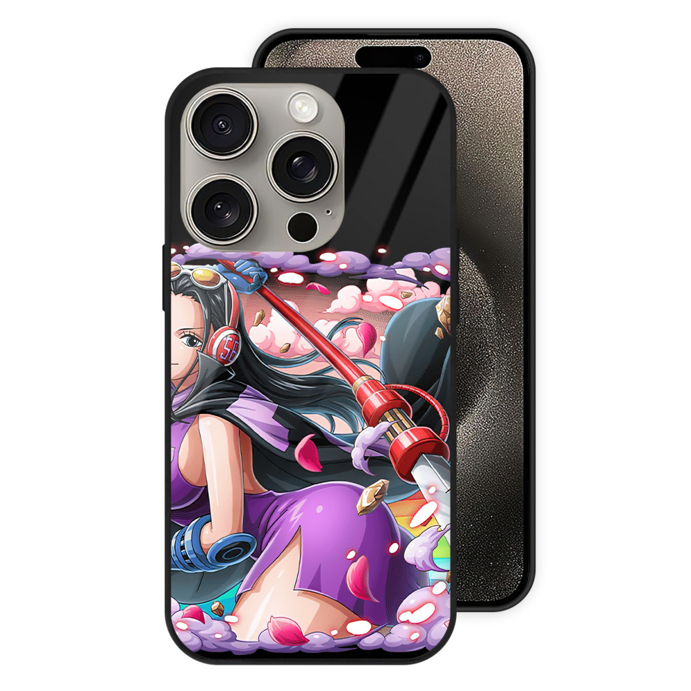 （画像用） ワンピース ニコ・ロビン ONE PIECE Nico Robin 【iPhone15Pro対応】スマホケース 耐衝撃＆黄変防止 背面ガラス