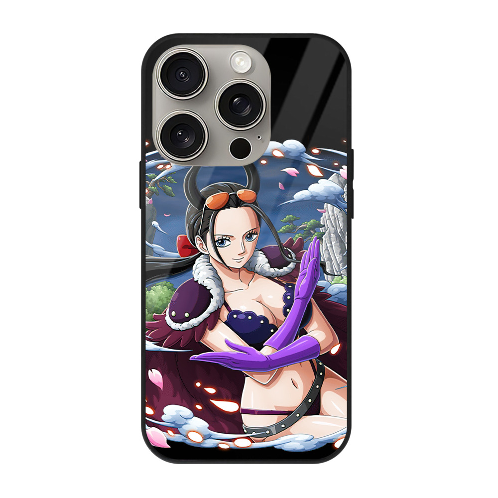 （画像用） ワンピース ニコ・ロビン ONE PIECE Nico Robin 【iPhone15Pro対応】スマホケース 耐衝撃＆黄変防止 背面ガラス