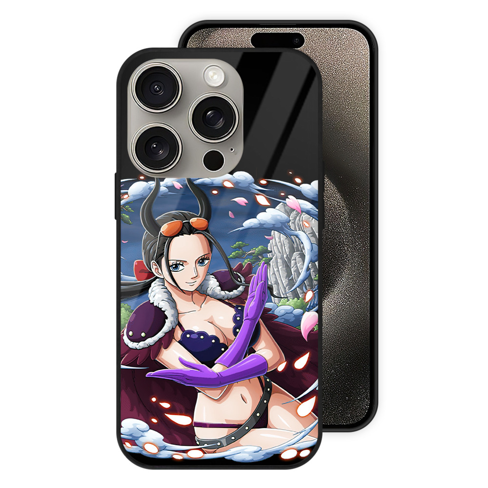 （画像用） ワンピース ニコ・ロビン ONE PIECE Nico Robin 【iPhone15Pro対応】スマホケース 耐衝撃＆黄変防止 背面ガラス