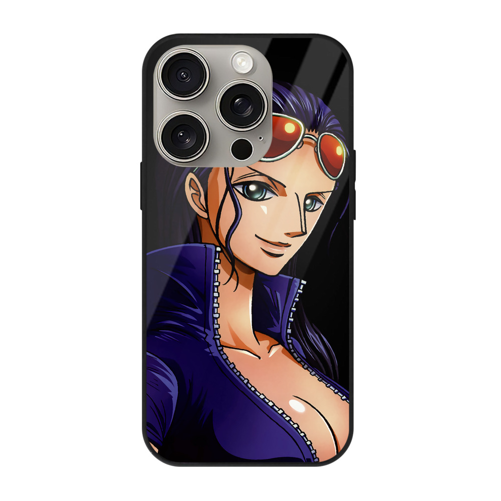 （画像用） ワンピース ニコ・ロビン ONE PIECE Nico Robin 【iPhone15Pro対応】スマホケース 耐衝撃＆黄変防止 背面ガラス