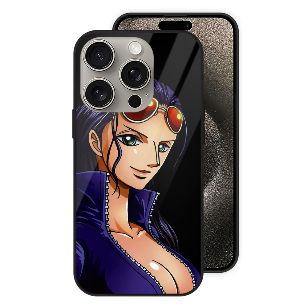（画像用） ワンピース ニコ・ロビン ONE PIECE Nico Robin 【iPhone15Pro対応】スマホケース 耐衝撃＆黄変防止 背面ガラス