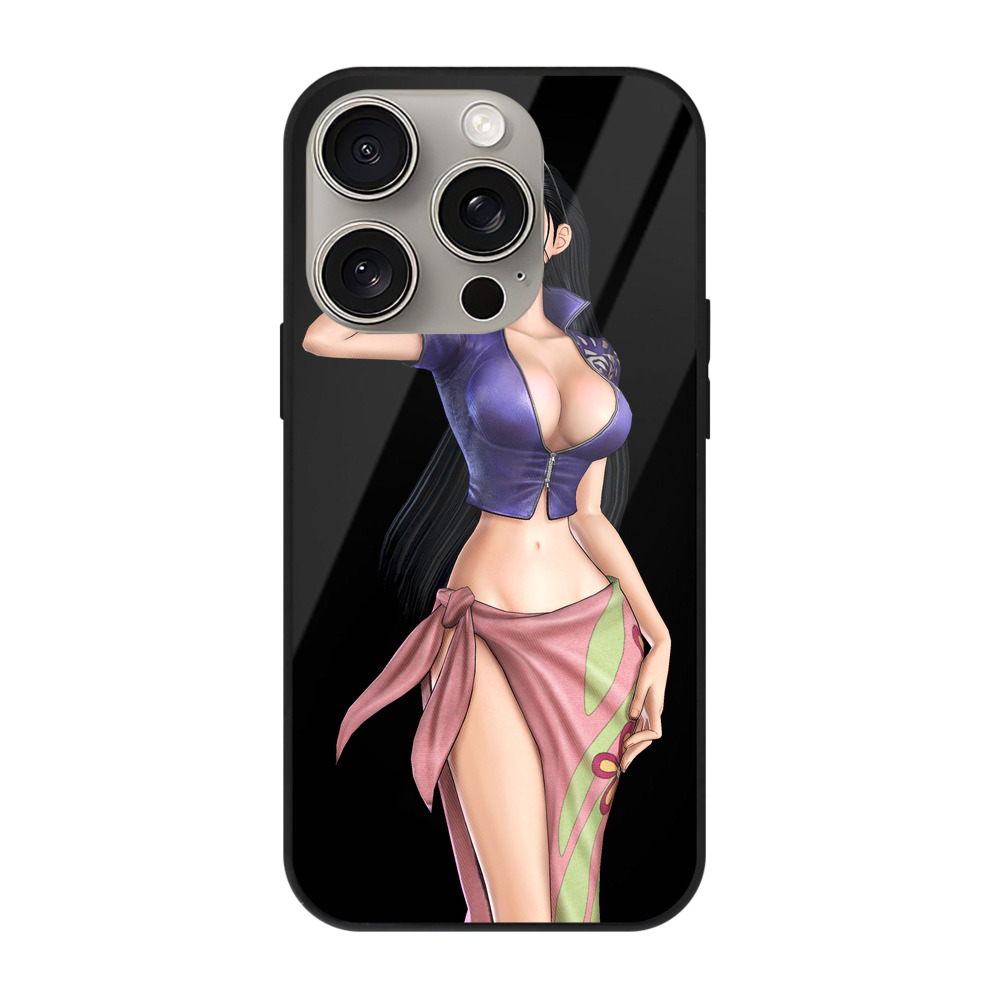 （画像用） ワンピース ニコ・ロビン ONE PIECE Nico Robin 【iPhone15Pro対応】スマホケース 耐衝撃＆黄変防止 背面ガラス