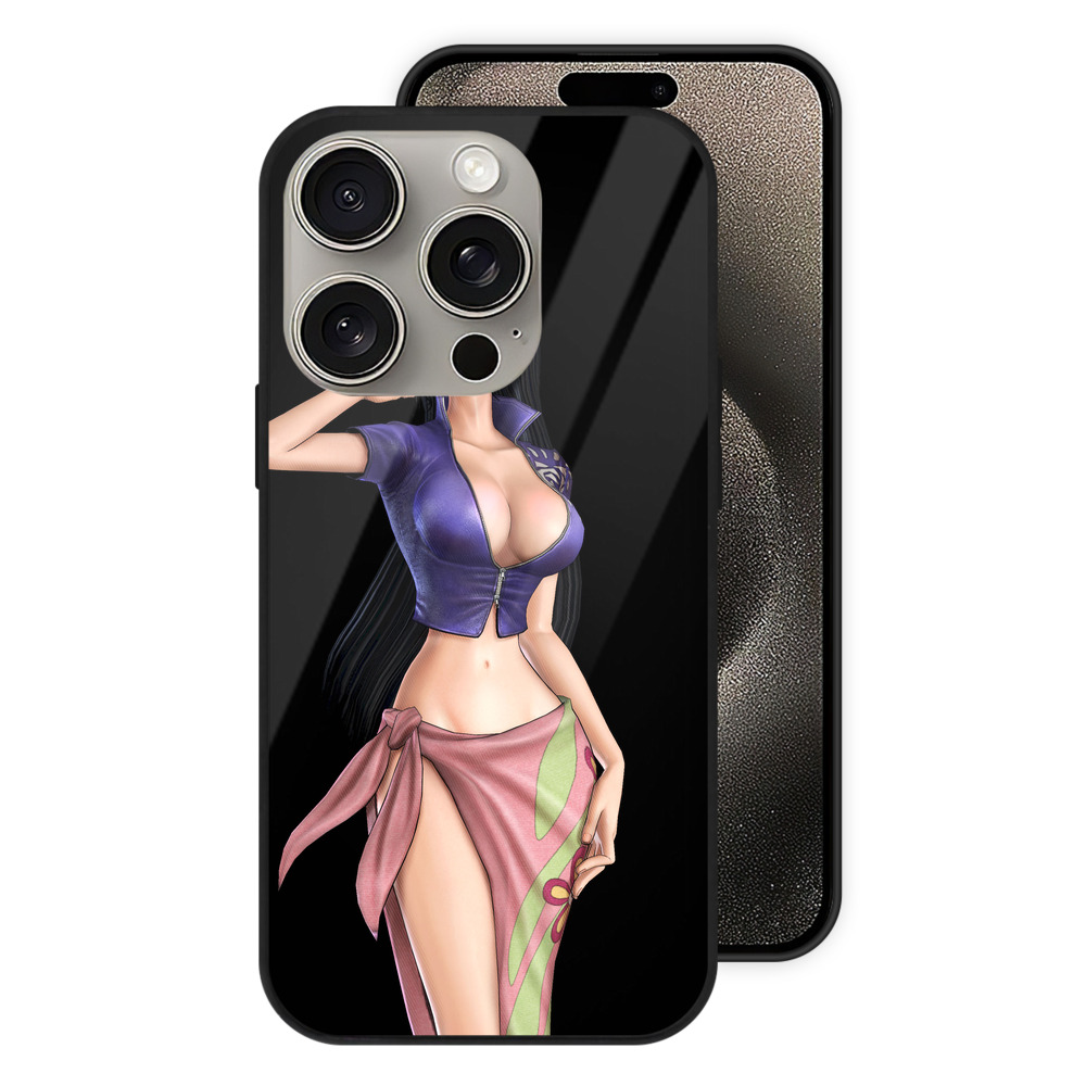 （画像用） ワンピース ニコ・ロビン ONE PIECE Nico Robin 【iPhone15Pro対応】スマホケース 耐衝撃＆黄変防止 背面ガラス