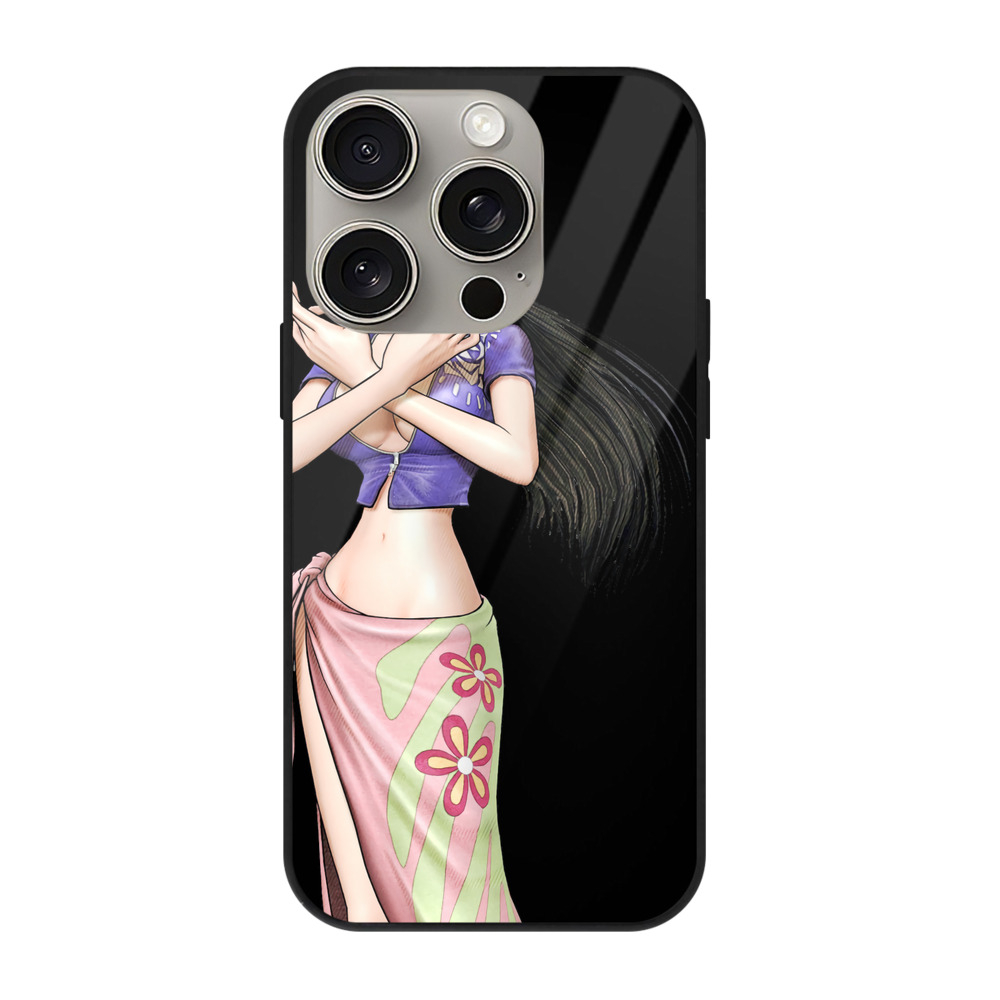 （画像用） ワンピース ニコ・ロビン ONE PIECE Nico Robin 【iPhone15Pro対応】スマホケース 耐衝撃＆黄変防止 背面ガラス