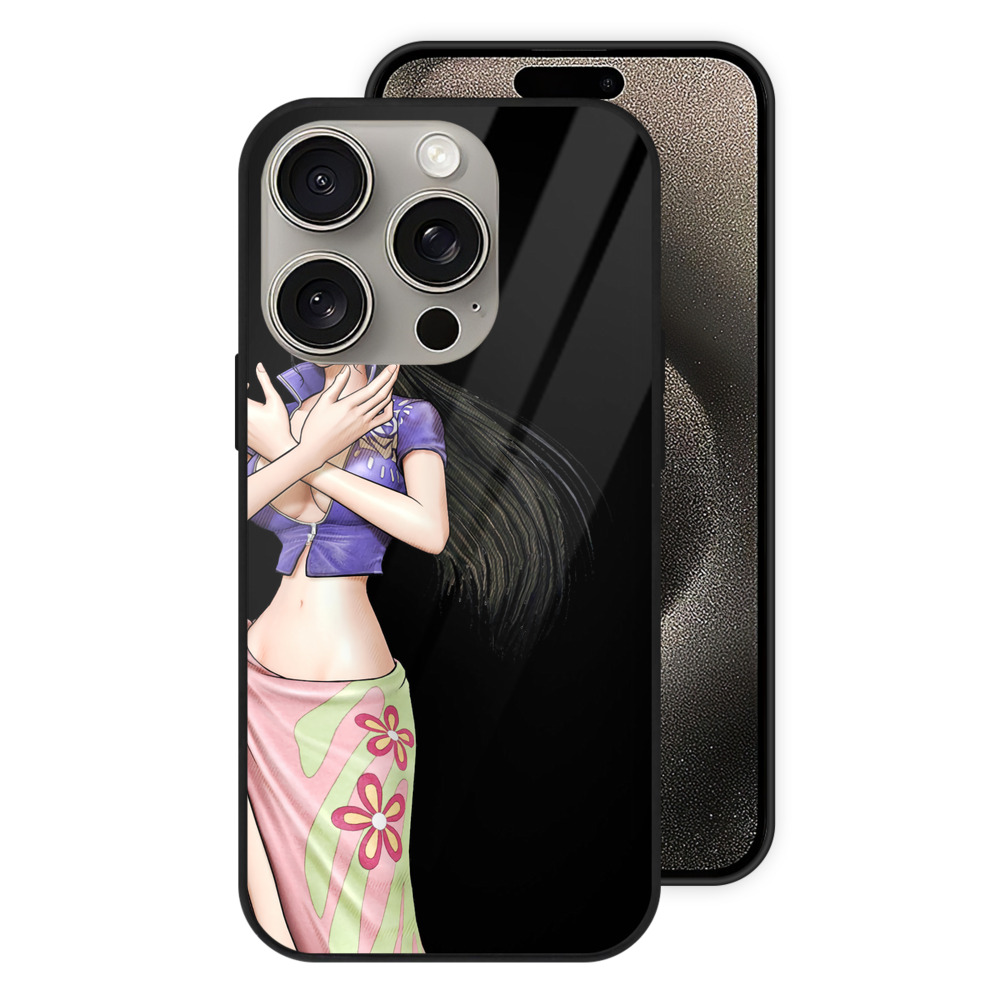 （画像用） ワンピース ニコ・ロビン ONE PIECE Nico Robin 【iPhone15Pro対応】スマホケース 耐衝撃＆黄変防止 背面ガラス
