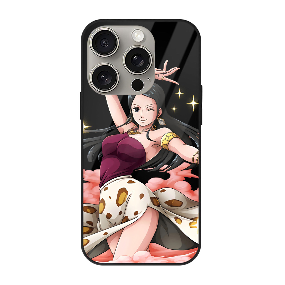 （画像用） ワンピース ニコ・ロビン ONE PIECE Nico Robin 【iPhone15Pro対応】スマホケース 耐衝撃＆黄変防止 背面ガラス