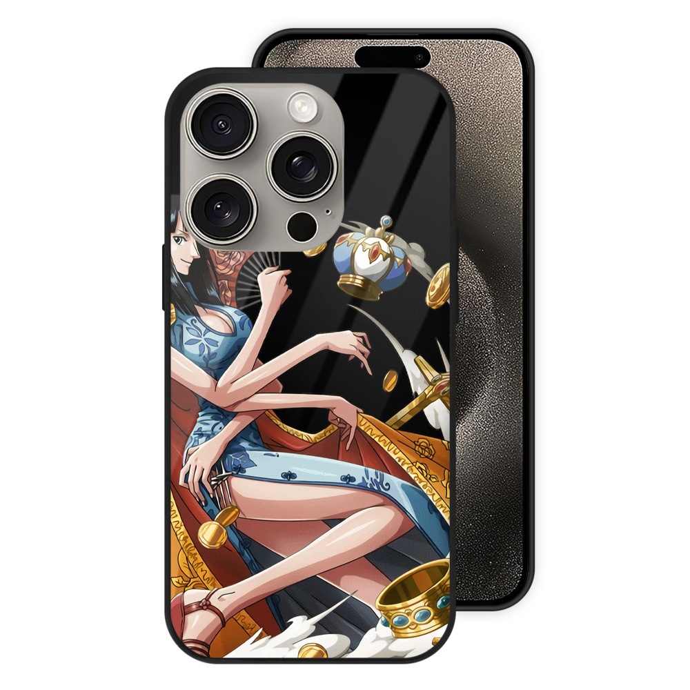 （画像用） ワンピース ニコ・ロビン ONE PIECE Nico Robin 【iPhone15Pro対応】スマホケース 耐衝撃＆黄変防止 背面ガラス