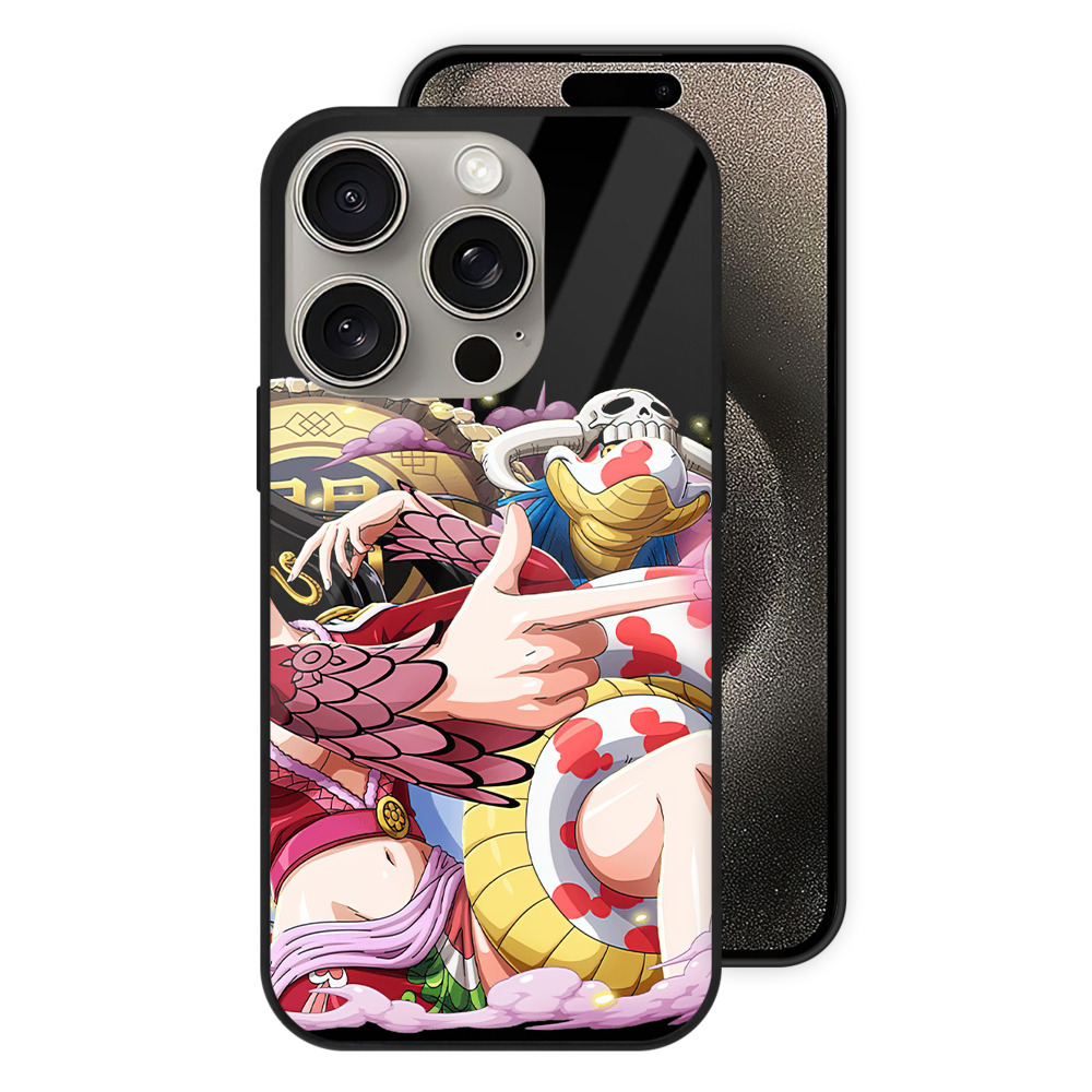 （画像用） ワンピース ボア・ハンコック ONE PIECE Boa·Hancock 【iPhone15Pro対応】スマホケース 耐衝撃＆黄変防止 背面ガラス