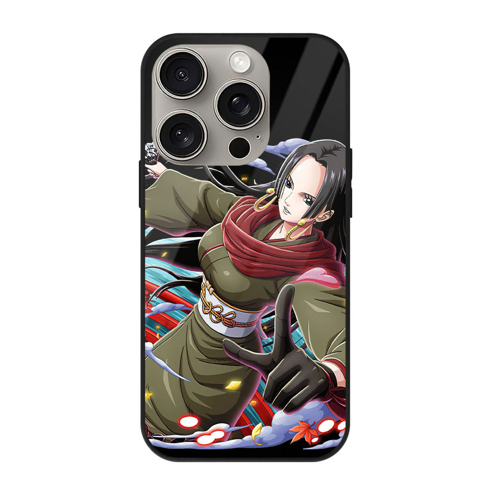 （画像用） ワンピース ボア・ハンコック ONE PIECE Boa·Hancock 【iPhone15Pro対応】スマホケース 耐衝撃＆黄変防止 背面ガラス