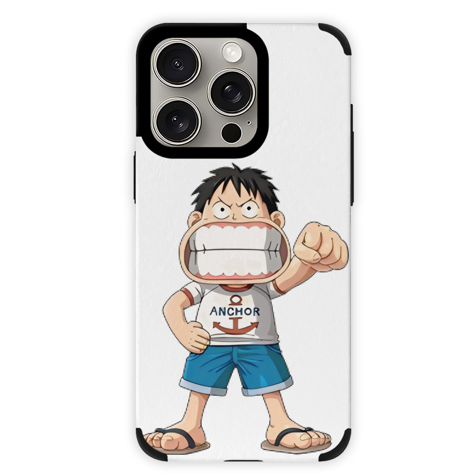 （画像用） ワンピース モンキー・D・ルフィ ONE PIECE Monkey D. Luffy 【iPhone15ProMax対応】 PUレザー スマホケース 耐衝撃＆黄変防止