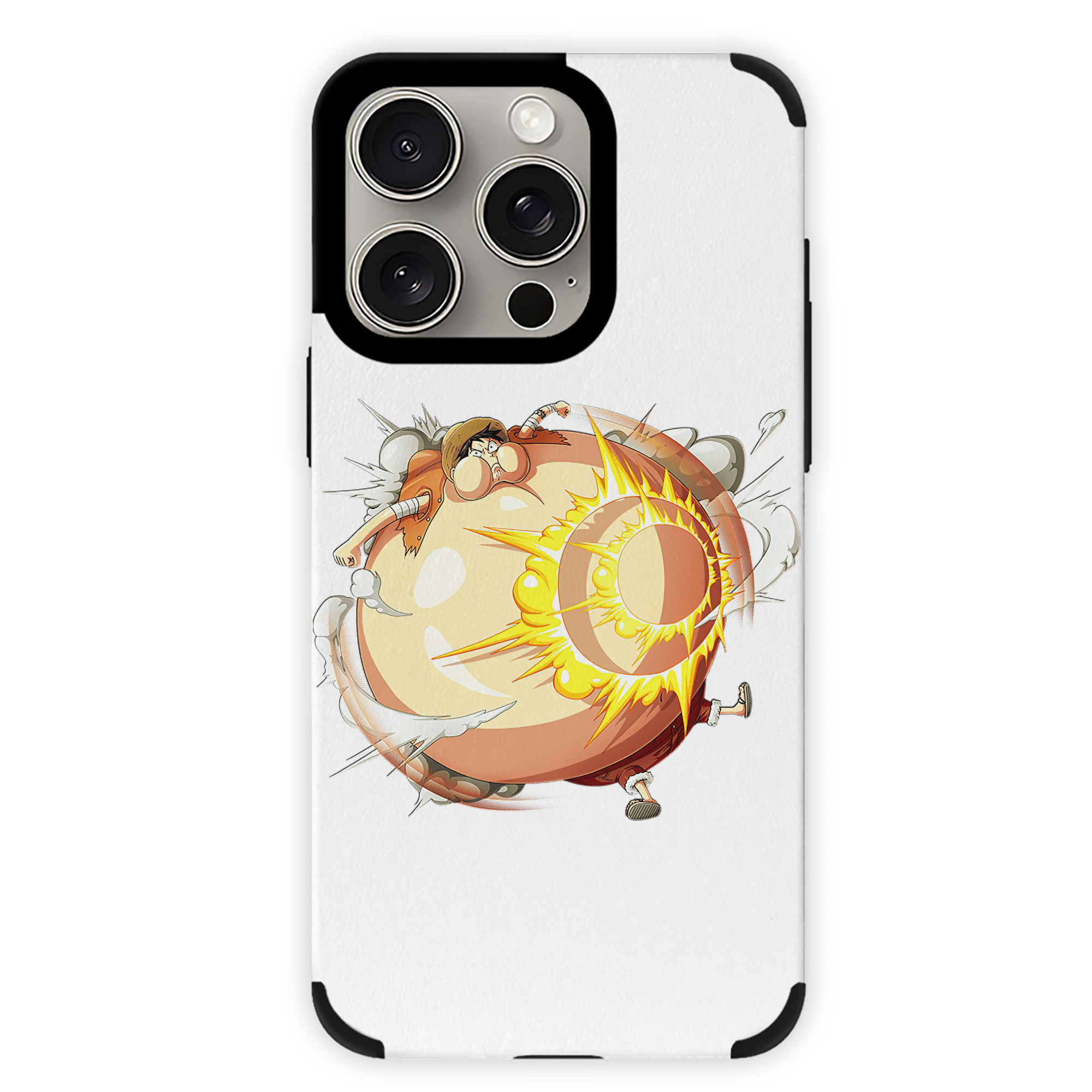 （画像用） ワンピース モンキー・D・ルフィ ONE PIECE Monkey D. Luffy 【iPhone15ProMax対応】 PUレザー スマホケース 耐衝撃＆黄変防止