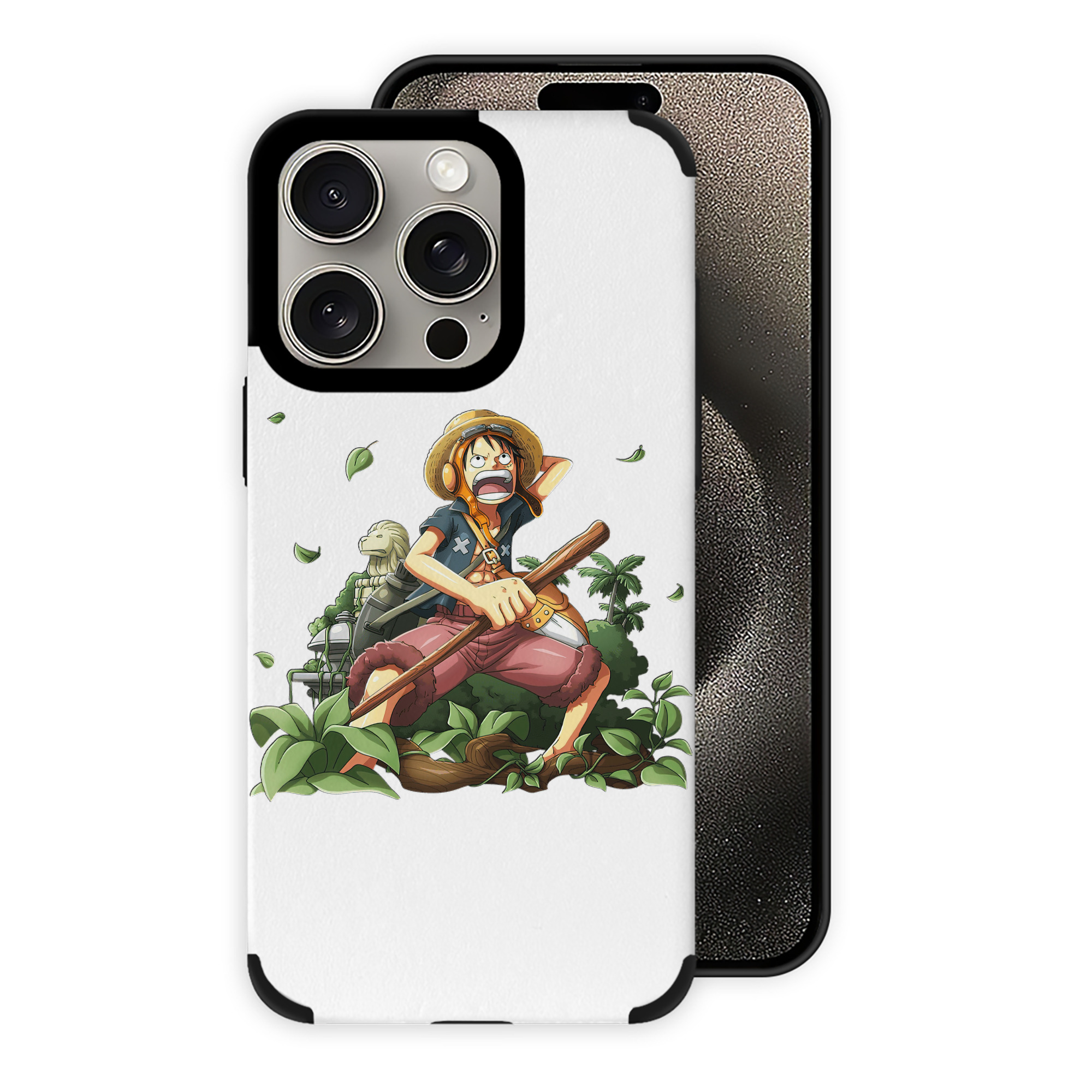 （画像用） ワンピース モンキー・D・ルフィ ONE PIECE Monkey D. Luffy 【iPhone15ProMax対応】 PUレザー スマホケース 耐衝撃＆黄変防止
