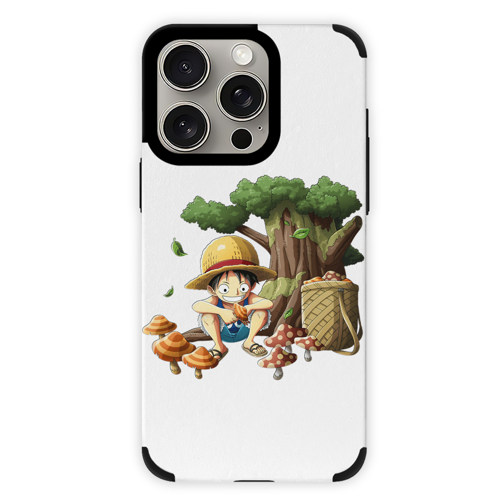 （画像用） ワンピース モンキー・D・ルフィ ONE PIECE Monkey D. Luffy 【iPhone15ProMax対応】 PUレザー スマホケース 耐衝撃＆黄変防止