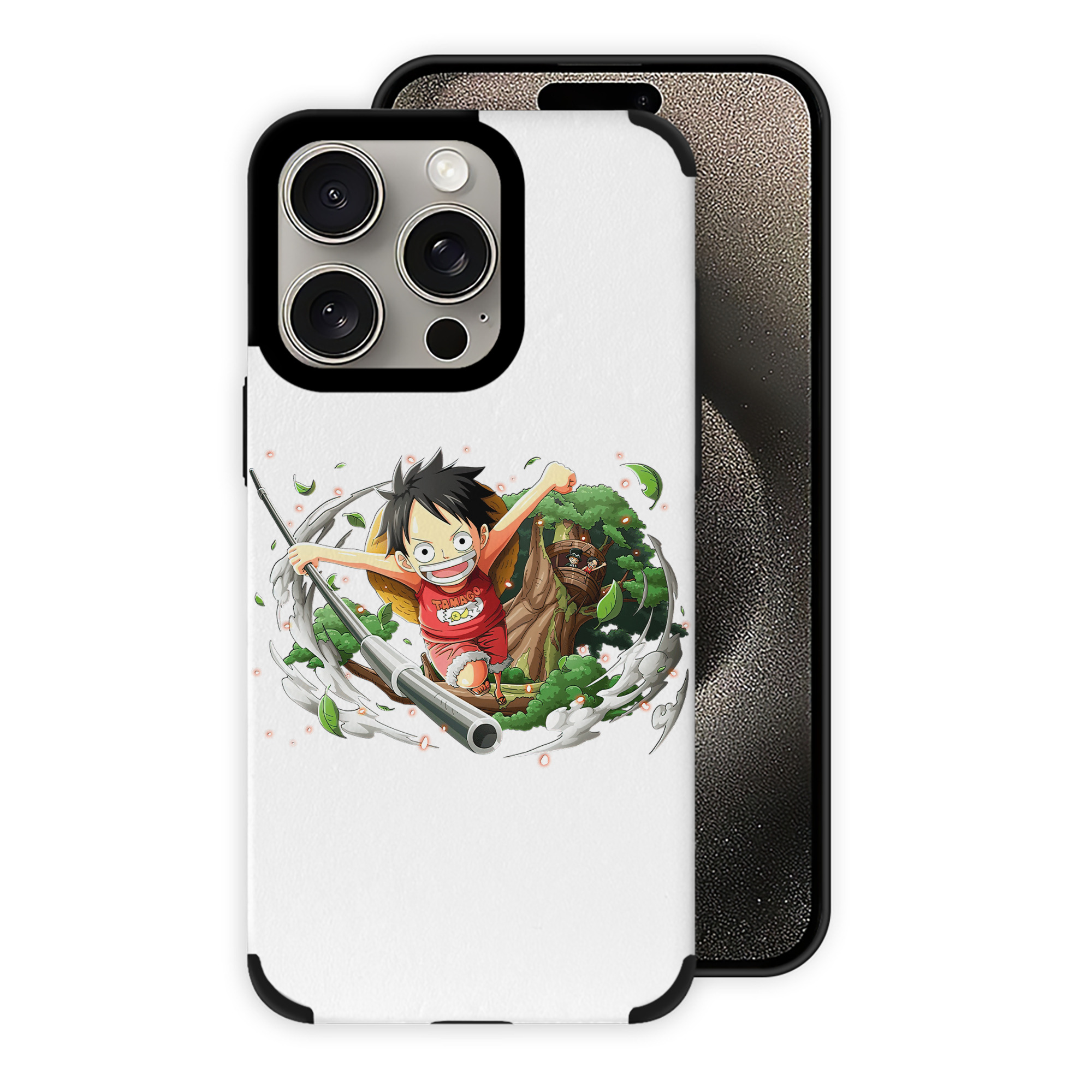 （画像用） ワンピース モンキー・D・ルフィ ONE PIECE Monkey D. Luffy 【iPhone15ProMax対応】 PUレザー スマホケース 耐衝撃＆黄変防止