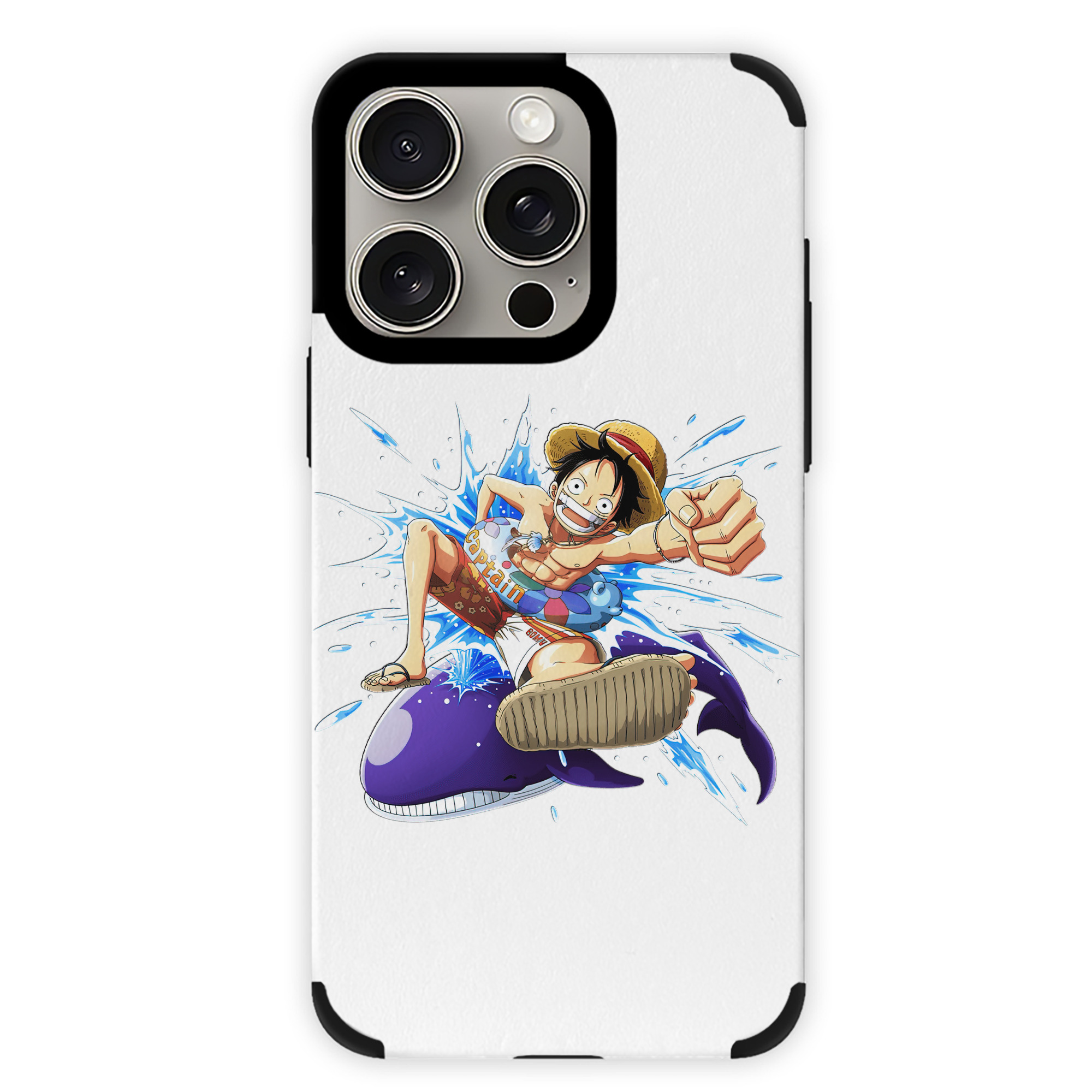 （画像用） ワンピース モンキー・D・ルフィ ONE PIECE Monkey D. Luffy 【iPhone15ProMax対応】 PUレザー スマホケース 耐衝撃＆黄変防止