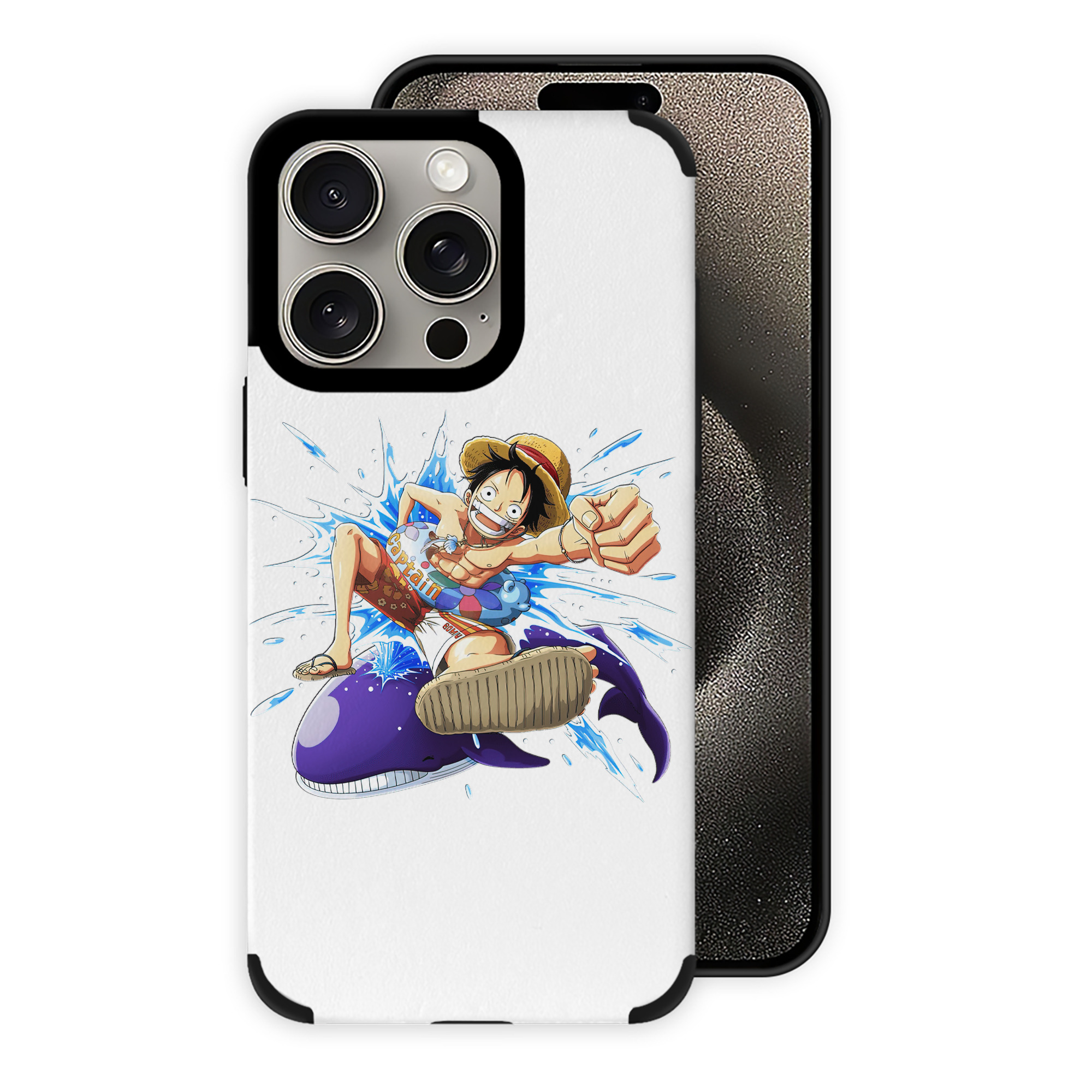 （画像用） ワンピース モンキー・D・ルフィ ONE PIECE Monkey D. Luffy 【iPhone15ProMax対応】 PUレザー スマホケース 耐衝撃＆黄変防止