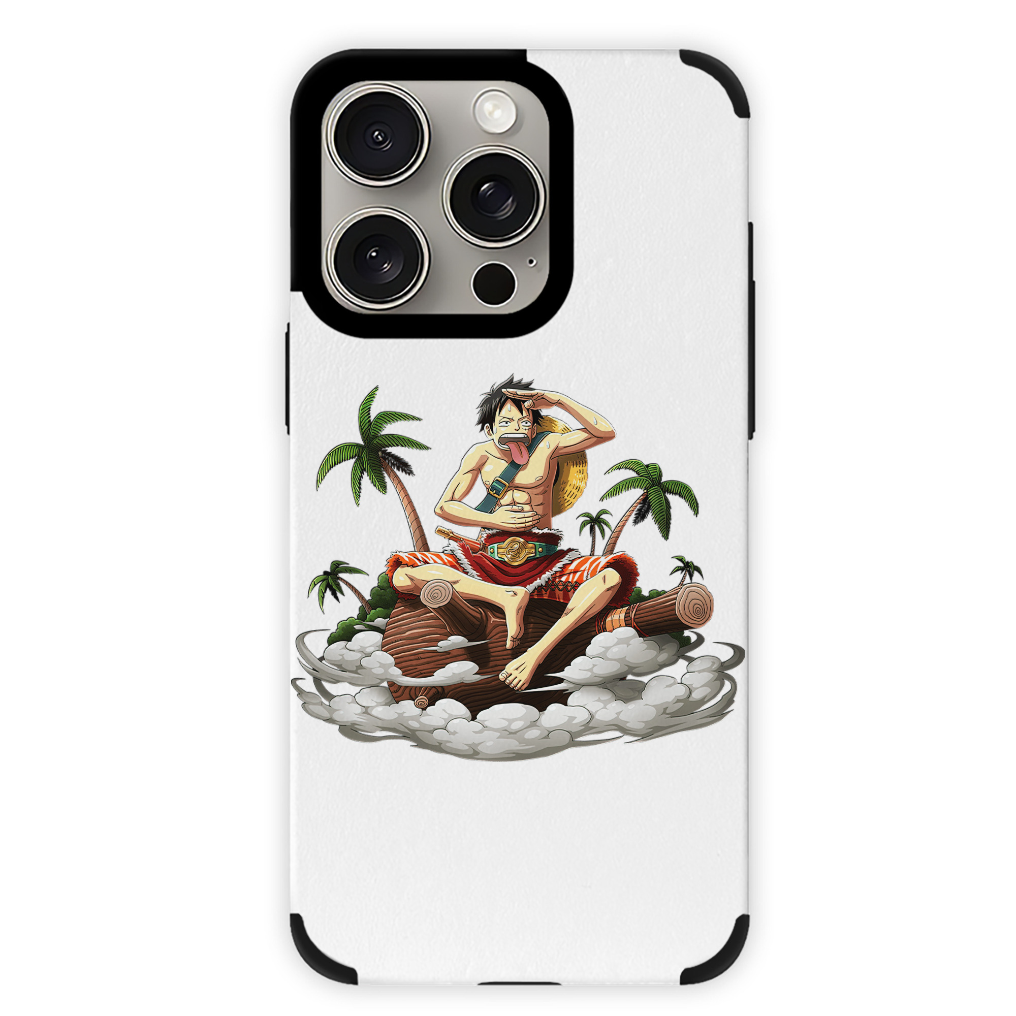 （画像用） ワンピース モンキー・D・ルフィ ONE PIECE Monkey D. Luffy 【iPhone15ProMax対応】 PUレザー スマホケース 耐衝撃＆黄変防止