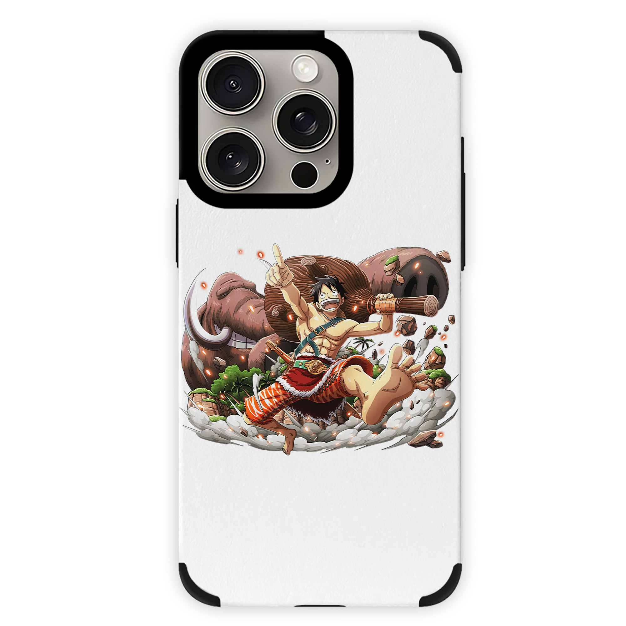 （画像用） ワンピース モンキー・D・ルフィ ONE PIECE Monkey D. Luffy 【iPhone15ProMax対応】 PUレザー スマホケース 耐衝撃＆黄変防止
