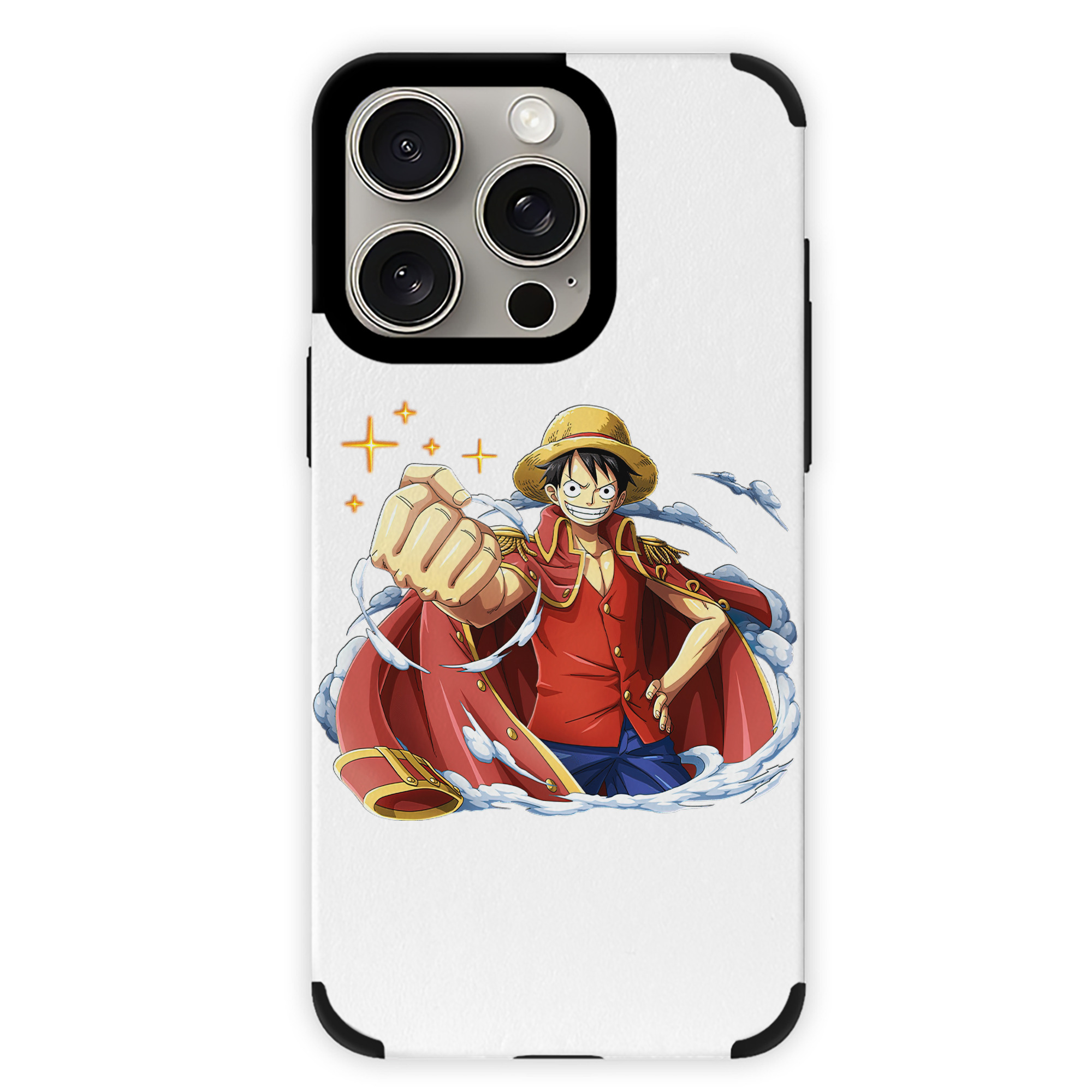 （画像用） ワンピース モンキー・D・ルフィ ONE PIECE Monkey D. Luffy 【iPhone15ProMax対応】 PUレザー スマホケース 耐衝撃＆黄変防止