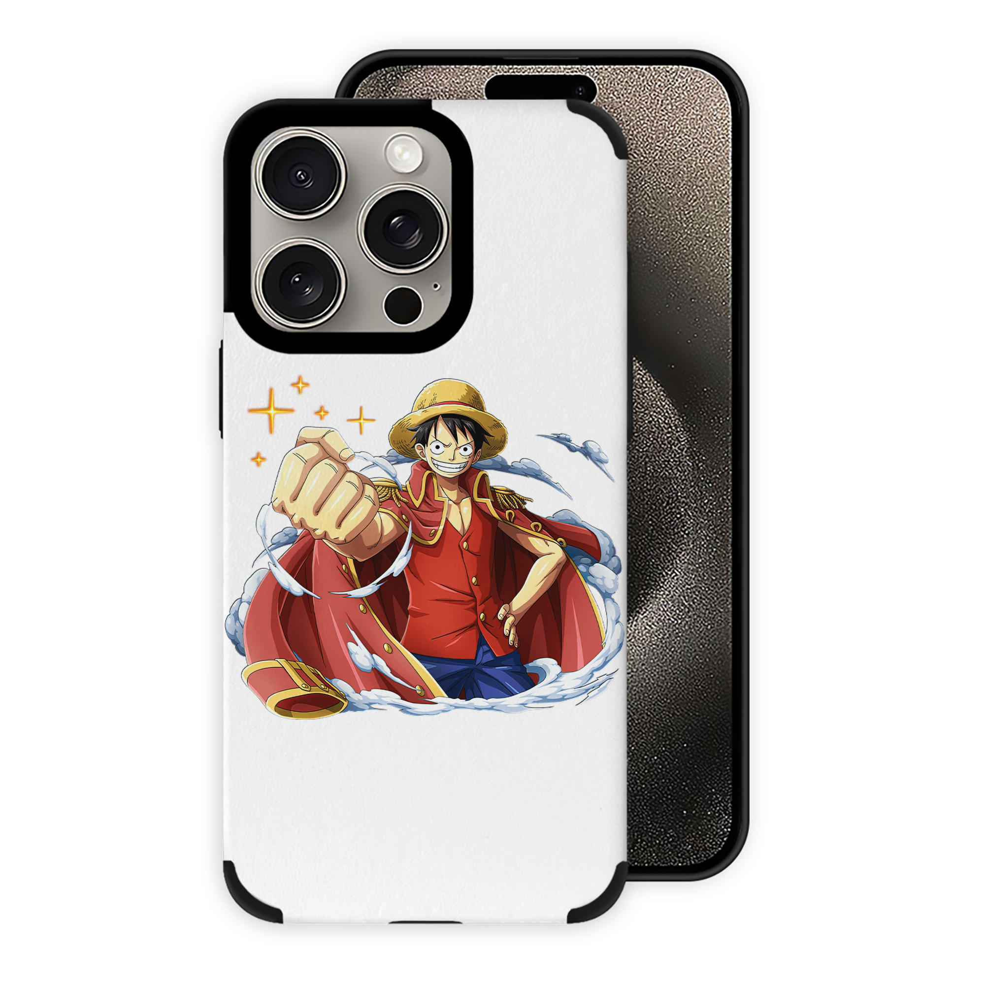（画像用） ワンピース モンキー・D・ルフィ ONE PIECE Monkey D. Luffy 【iPhone15ProMax対応】 PUレザー スマホケース 耐衝撃＆黄変防止