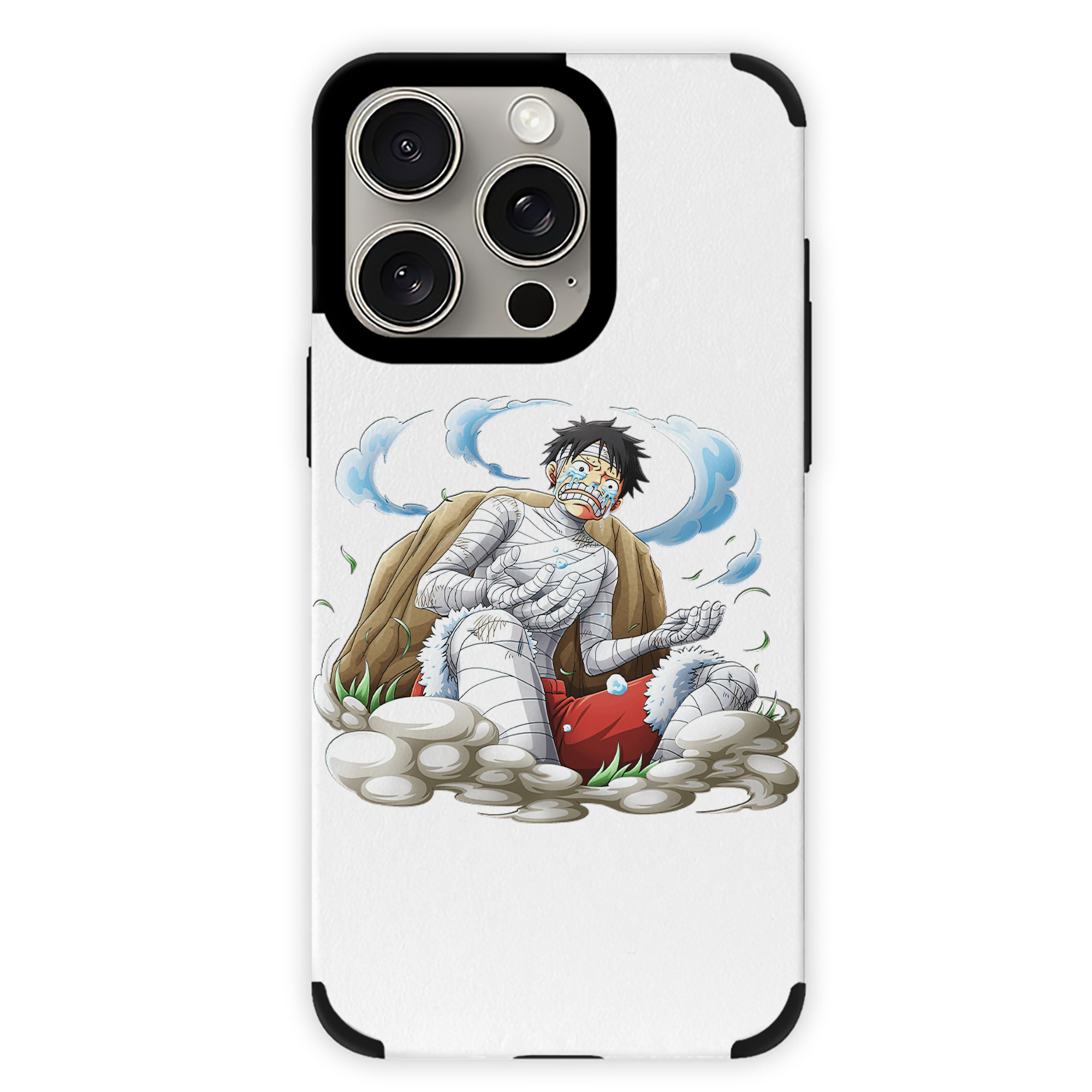 （画像用） ワンピース モンキー・D・ルフィ ONE PIECE Monkey D. Luffy 【iPhone15ProMax対応】 PUレザー スマホケース 耐衝撃＆黄変防止