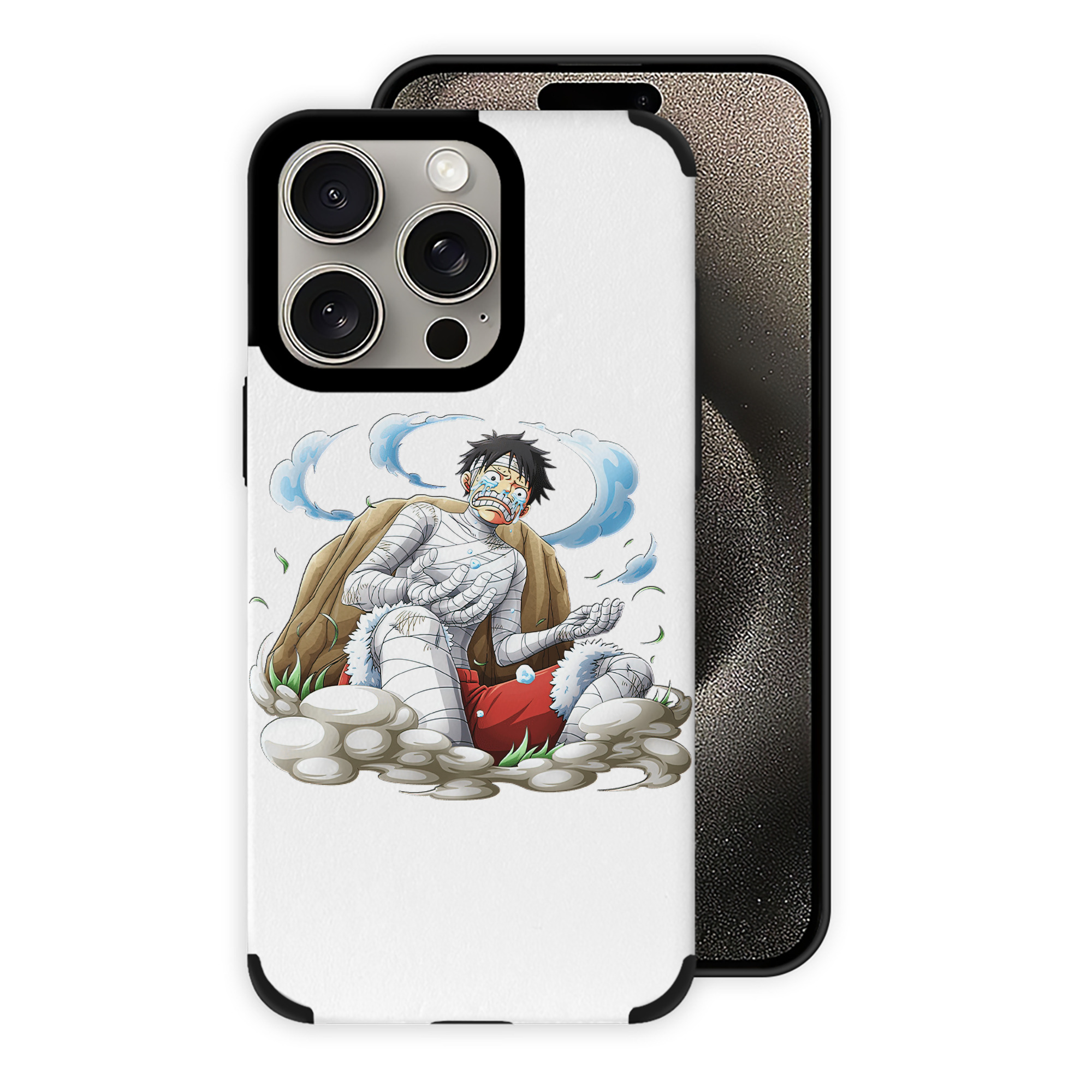 （画像用） ワンピース モンキー・D・ルフィ ONE PIECE Monkey D. Luffy 【iPhone15ProMax対応】 PUレザー スマホケース 耐衝撃＆黄変防止