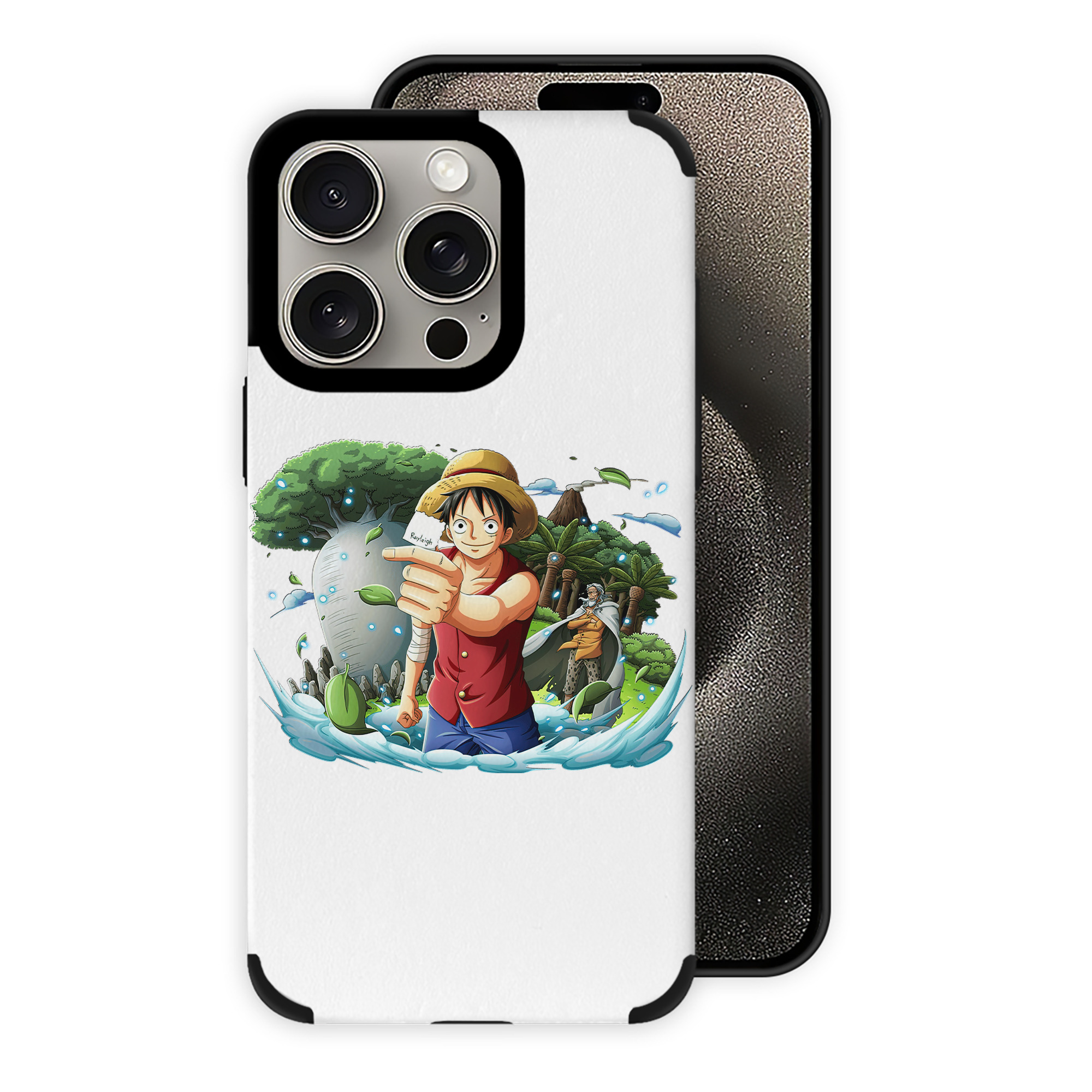 （画像用） ワンピース モンキー・D・ルフィ ONE PIECE Monkey D. Luffy 【iPhone15ProMax対応】 PUレザー スマホケース 耐衝撃＆黄変防止
