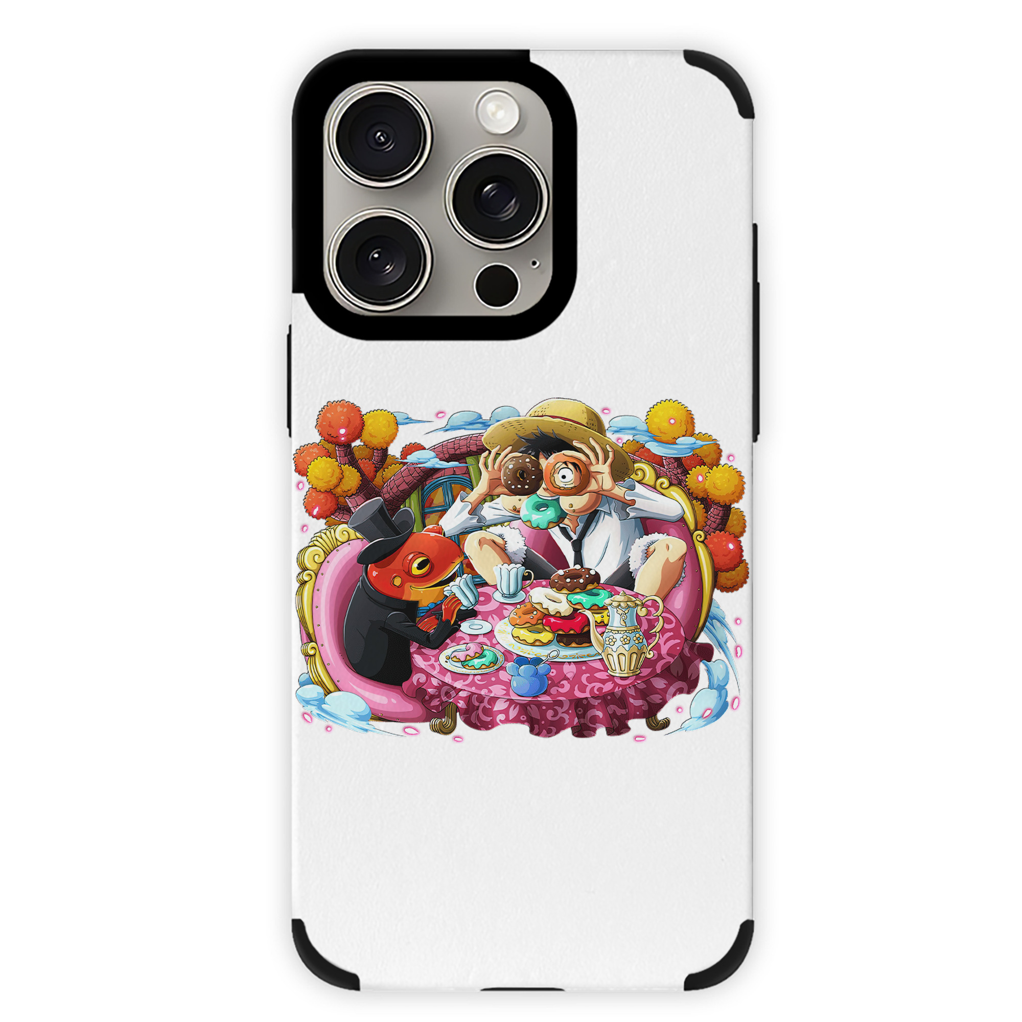 （画像用） ワンピース モンキー・D・ルフィ ONE PIECE Monkey D. Luffy 【iPhone15ProMax対応】 PUレザー スマホケース 耐衝撃＆黄変防止