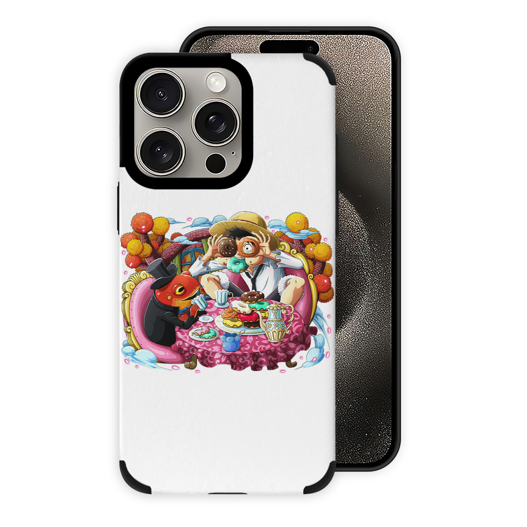 （画像用） ワンピース モンキー・D・ルフィ ONE PIECE Monkey D. Luffy 【iPhone15ProMax対応】 PUレザー スマホケース 耐衝撃＆黄変防止