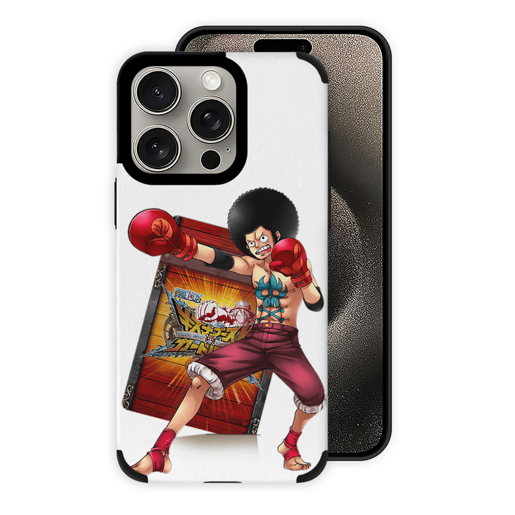 （画像用） ワンピース モンキー・D・ルフィ ONE PIECE Monkey D. Luffy 【iPhone15ProMax対応】 PUレザー スマホケース 耐衝撃＆黄変防止