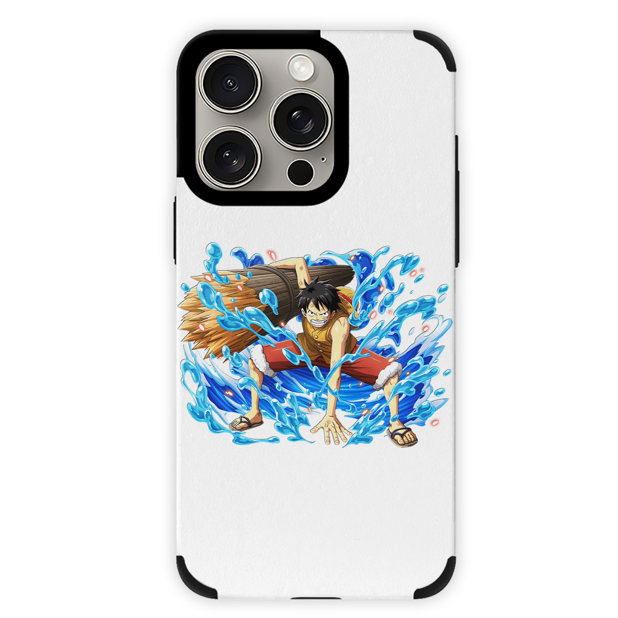 （画像用） ワンピース モンキー・D・ルフィ ONE PIECE Monkey D. Luffy 【iPhone15ProMax対応】 PUレザー スマホケース 耐衝撃＆黄変防止