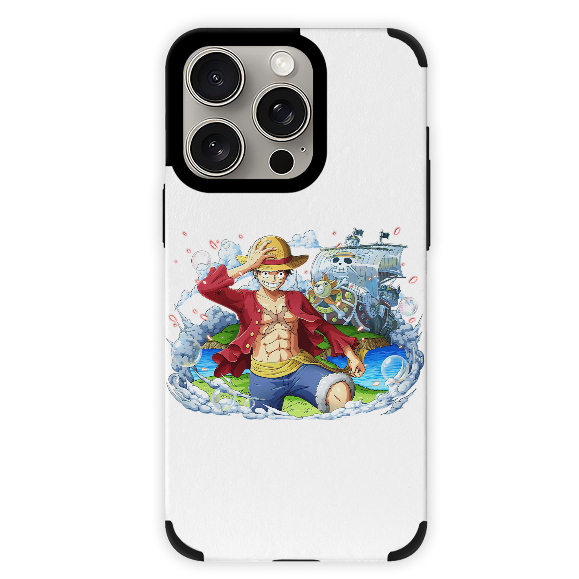 （画像用） ワンピース モンキー・D・ルフィ ONE PIECE Monkey D. Luffy 【iPhone15ProMax対応】 PUレザー スマホケース 耐衝撃＆黄変防止