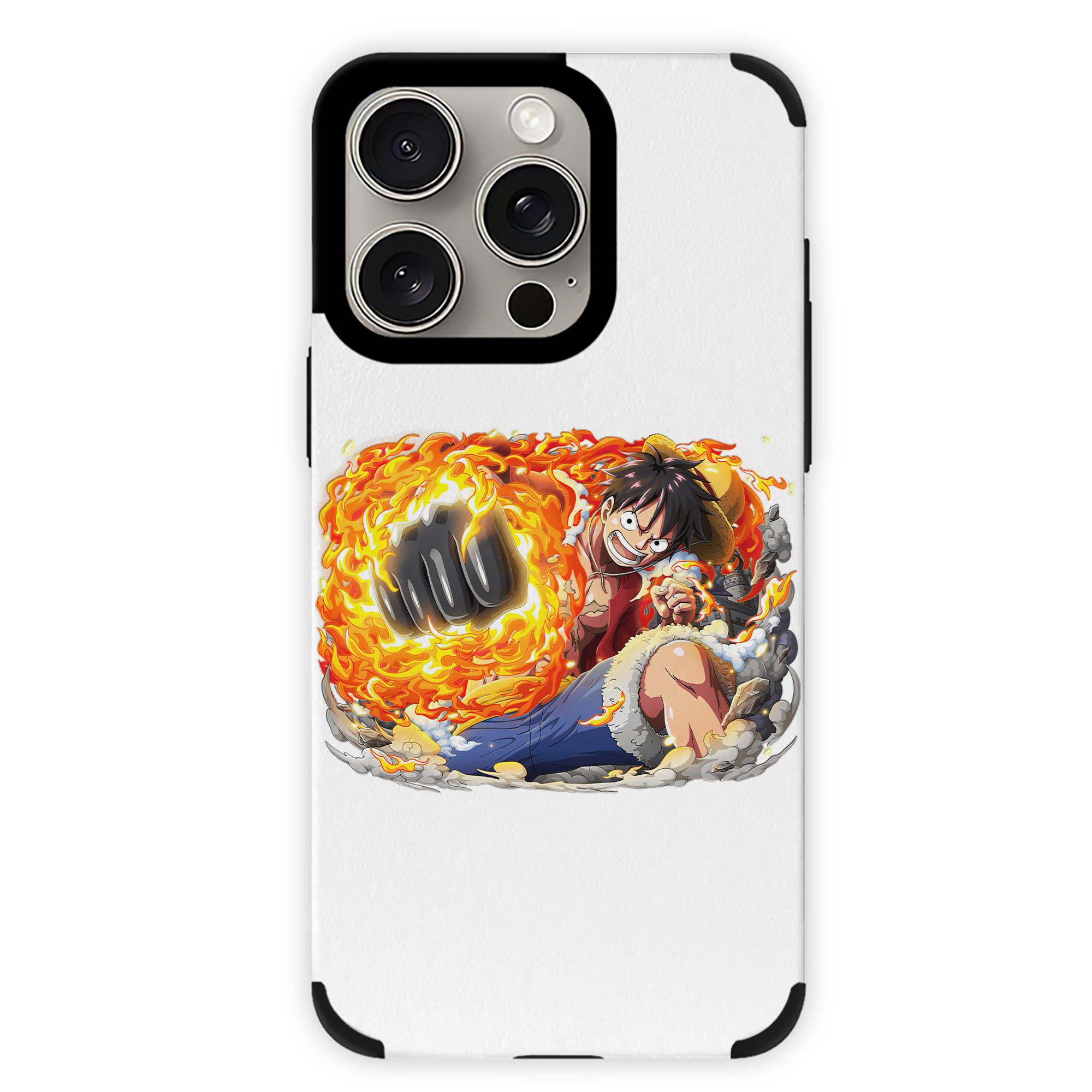 （画像用） ワンピース モンキー・D・ルフィ ONE PIECE Monkey D. Luffy 【iPhone15ProMax対応】 PUレザー スマホケース 耐衝撃＆黄変防止
