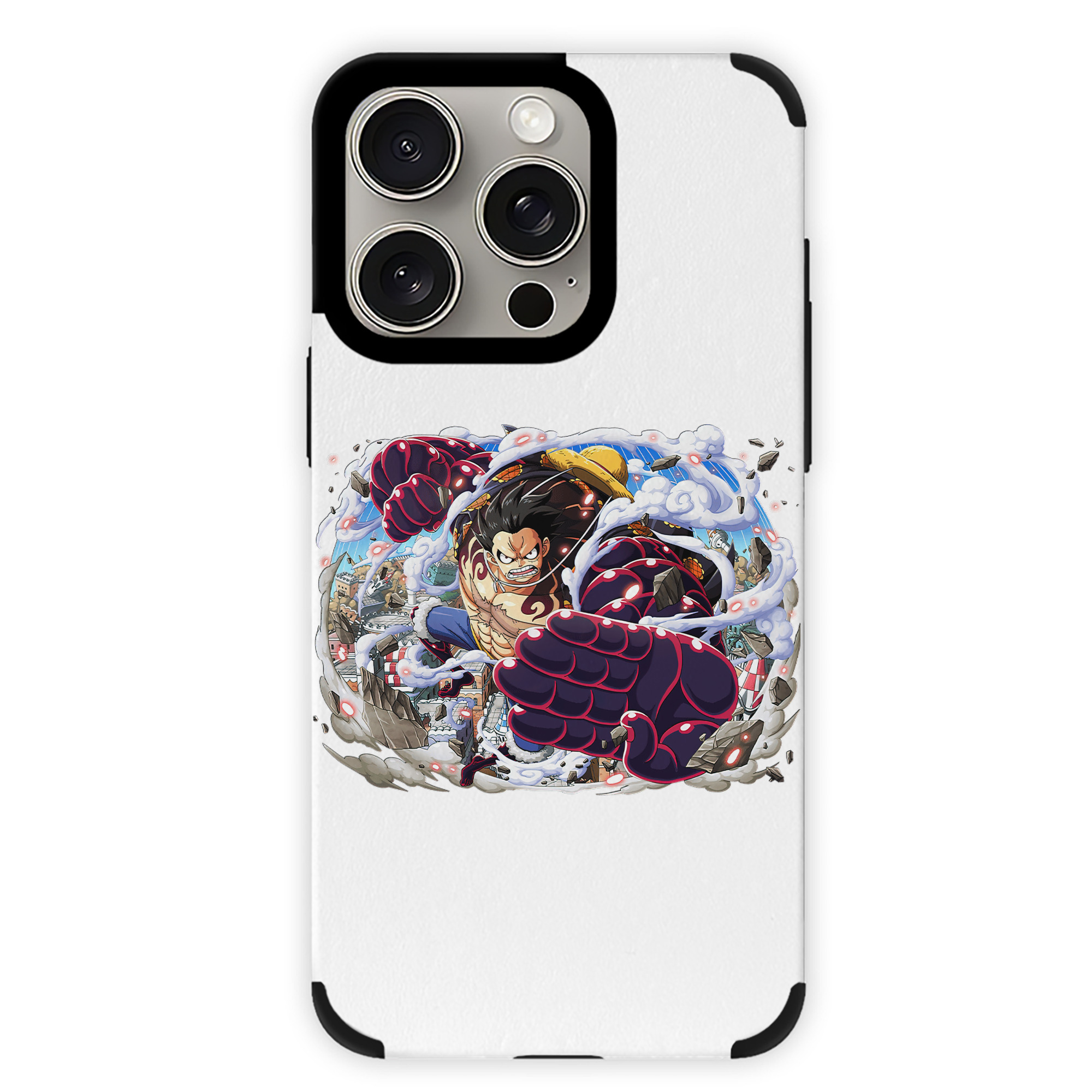 （画像用） ワンピース モンキー・D・ルフィ ONE PIECE Monkey D. Luffy 【iPhone15ProMax対応】 PUレザー スマホケース 耐衝撃＆黄変防止