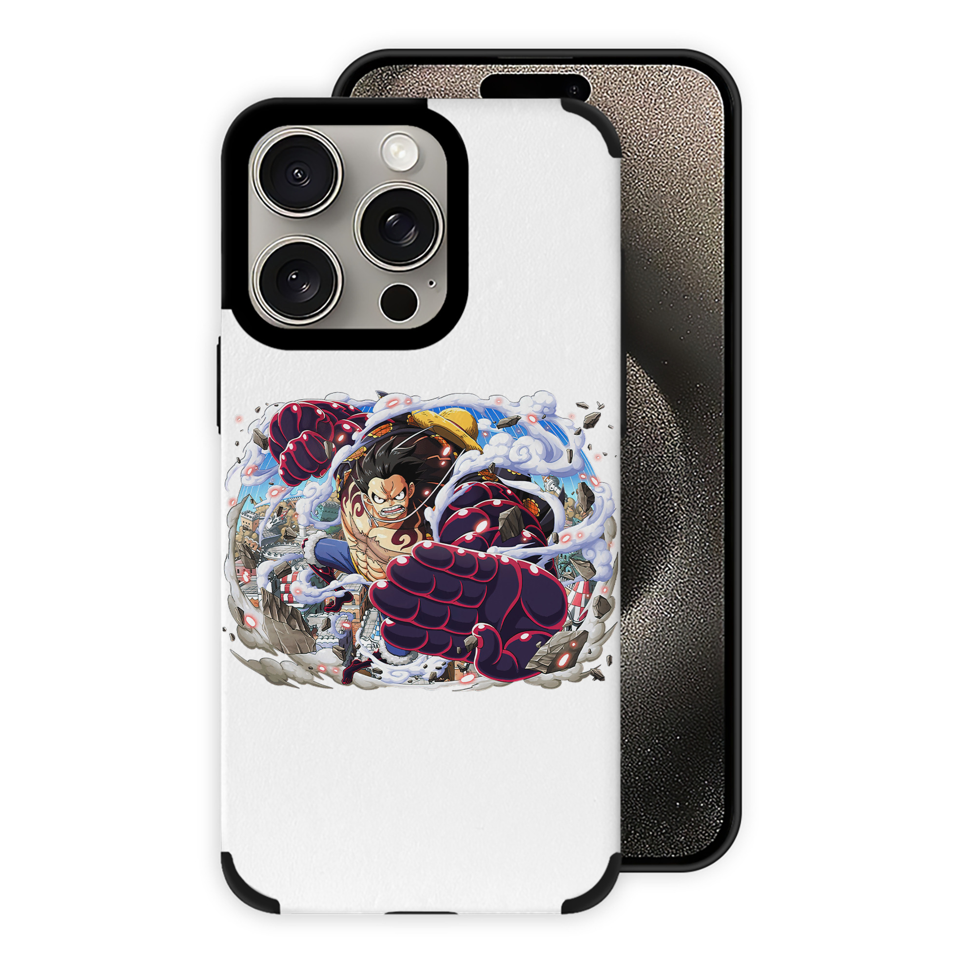 （画像用） ワンピース モンキー・D・ルフィ ONE PIECE Monkey D. Luffy 【iPhone15ProMax対応】 PUレザー スマホケース 耐衝撃＆黄変防止