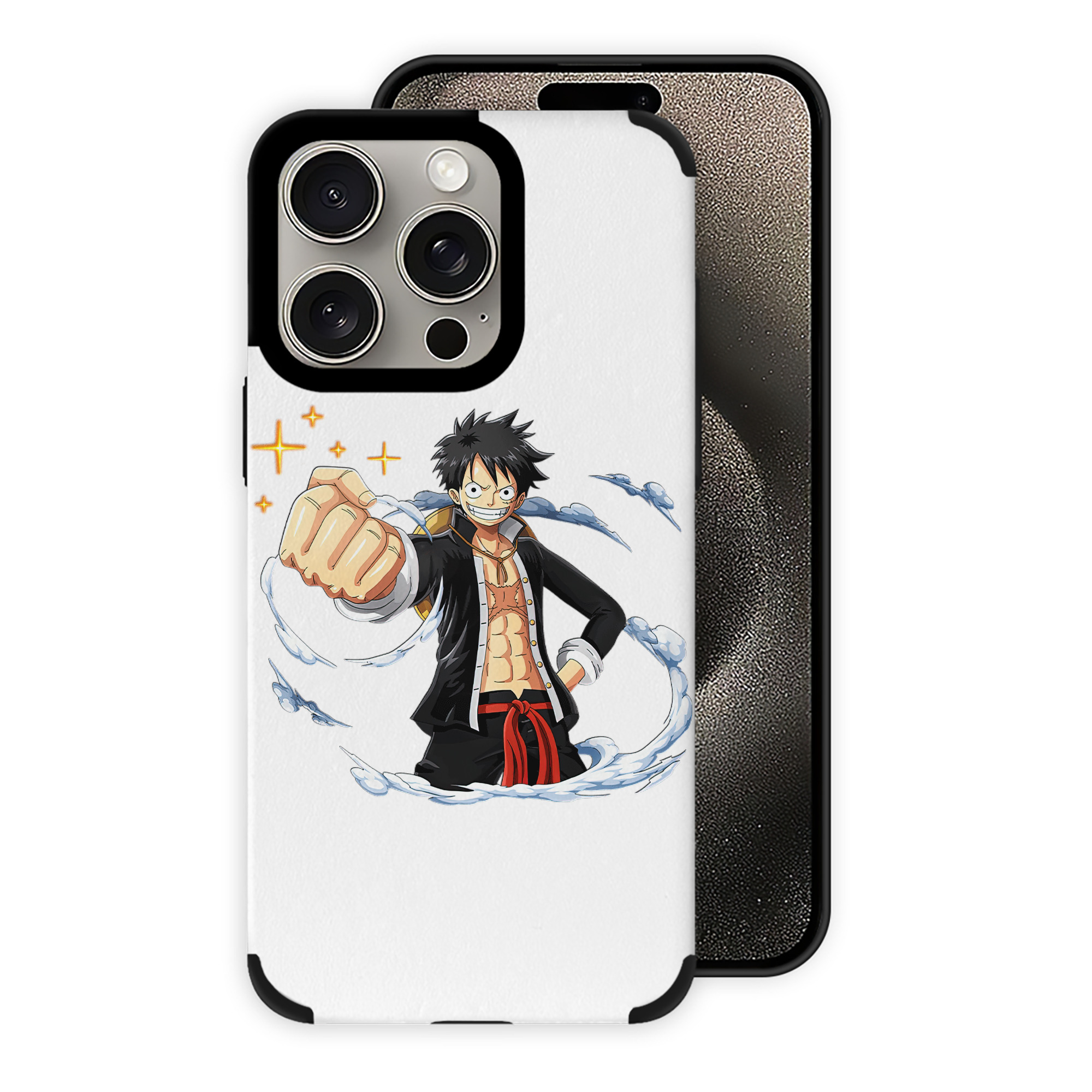 （画像用） ワンピース モンキー・D・ルフィ ONE PIECE Monkey D. Luffy 【iPhone15ProMax対応】 PUレザー スマホケース 耐衝撃＆黄変防止