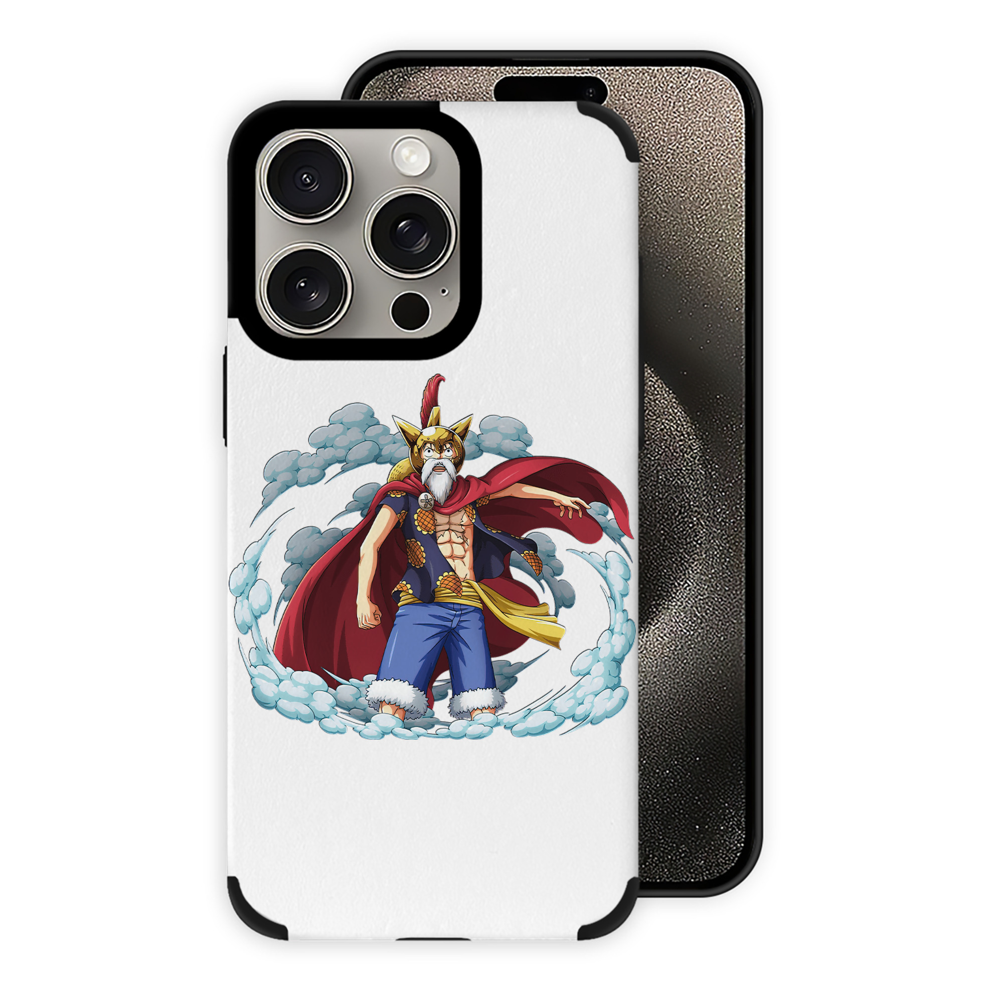 （画像用） ワンピース モンキー・D・ルフィ ONE PIECE Monkey D. Luffy 【iPhone15ProMax対応】 PUレザー スマホケース 耐衝撃＆黄変防止