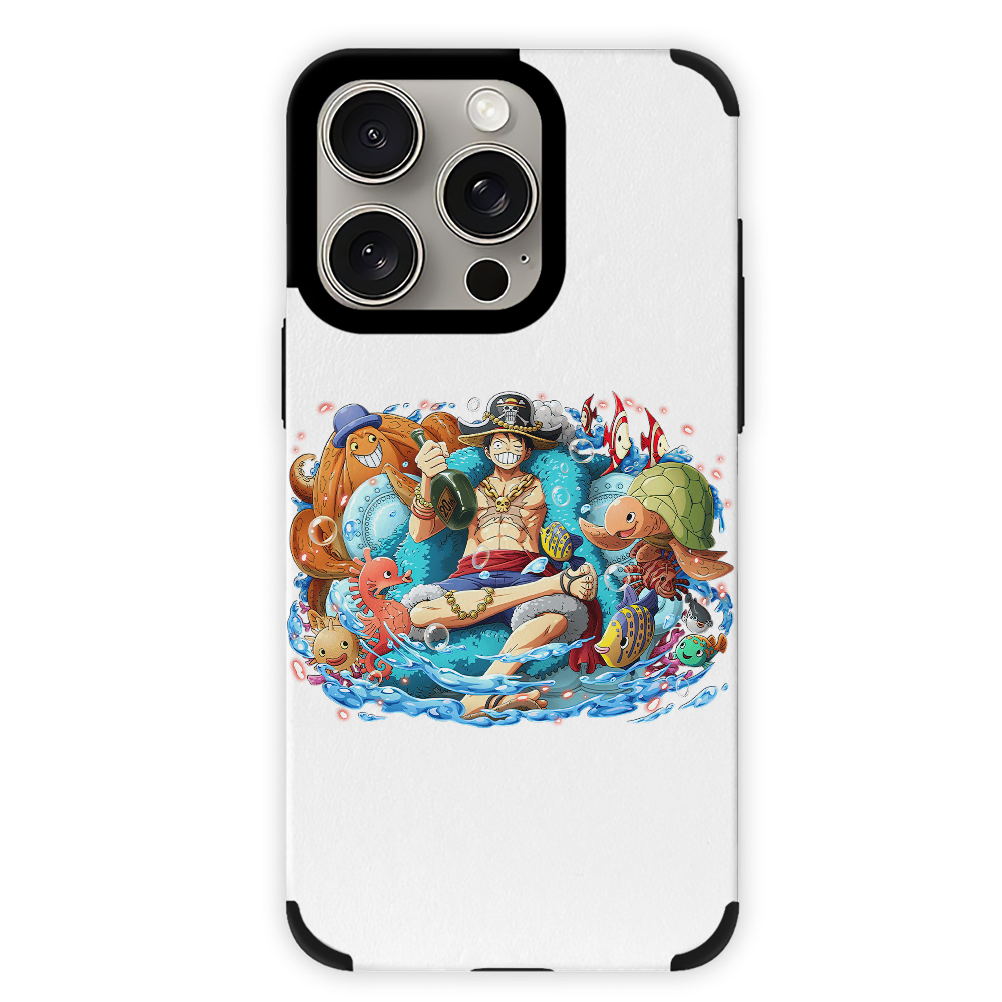 （画像用） ワンピース モンキー・D・ルフィ ONE PIECE Monkey D. Luffy 【iPhone15ProMax対応】 PUレザー スマホケース 耐衝撃＆黄変防止
