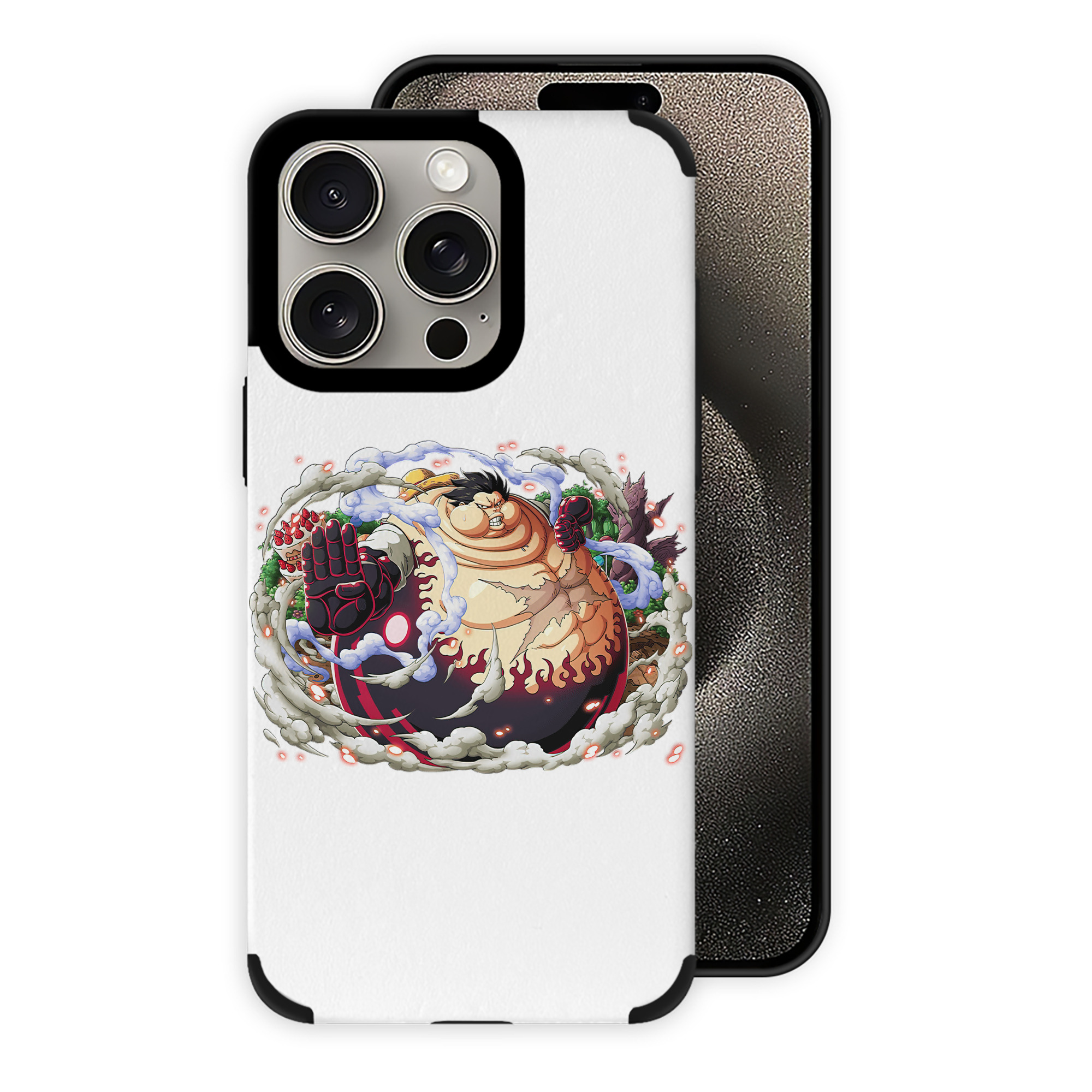 （画像用） ワンピース モンキー・D・ルフィ ONE PIECE Monkey D. Luffy 【iPhone15ProMax対応】 PUレザー スマホケース 耐衝撃＆黄変防止