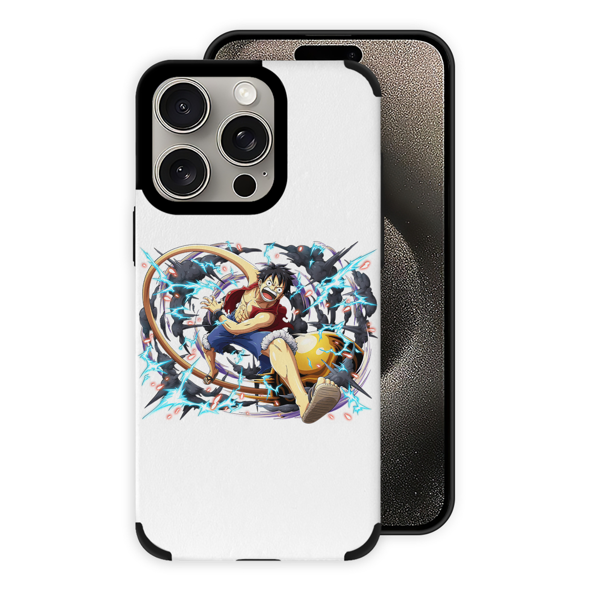 （画像用） ワンピース モンキー・D・ルフィ ONE PIECE Monkey D. Luffy 【iPhone15ProMax対応】 PUレザー スマホケース 耐衝撃＆黄変防止