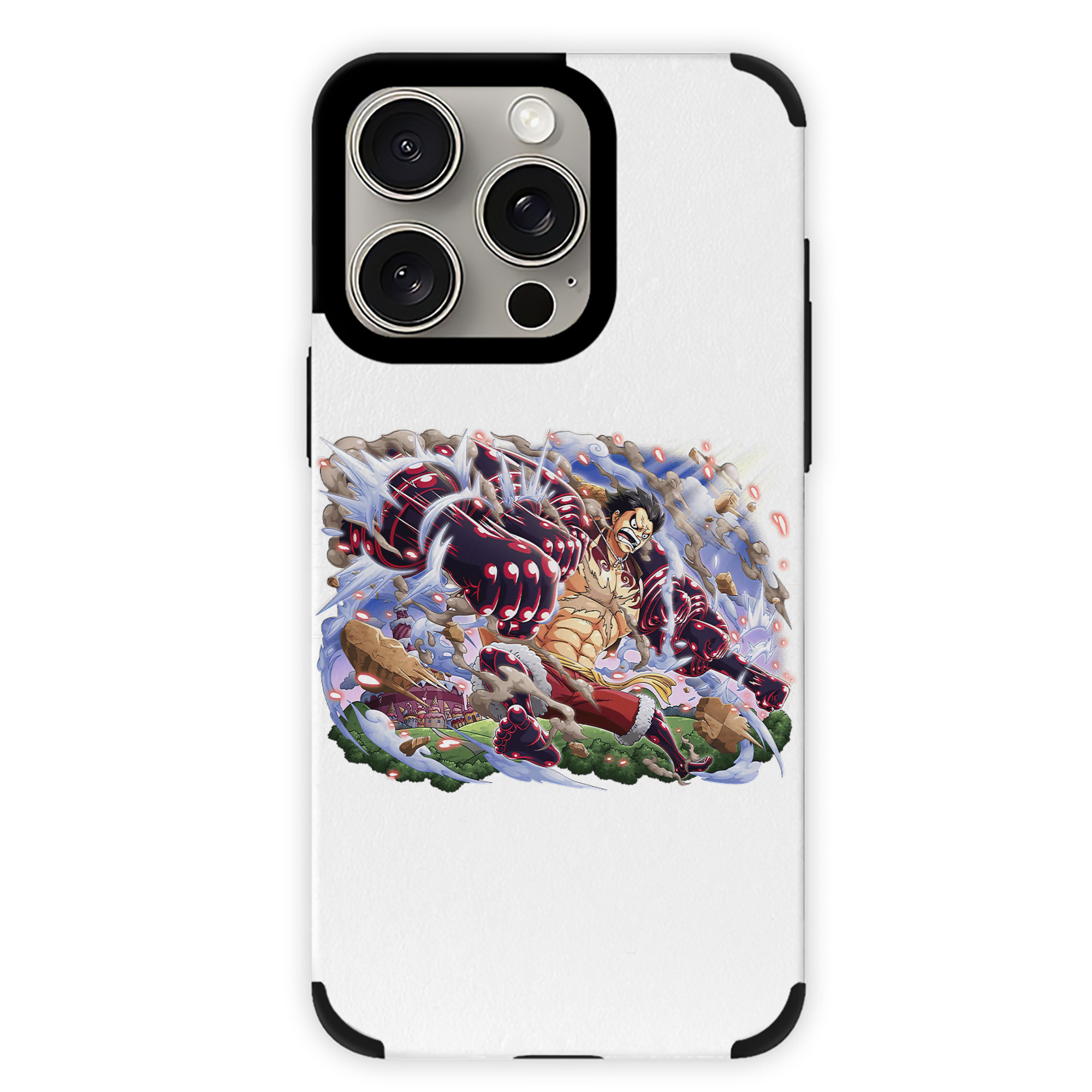 （画像用） ワンピース モンキー・D・ルフィ ONE PIECE Monkey D. Luffy 【iPhone15ProMax対応】 PUレザー スマホケース 耐衝撃＆黄変防止