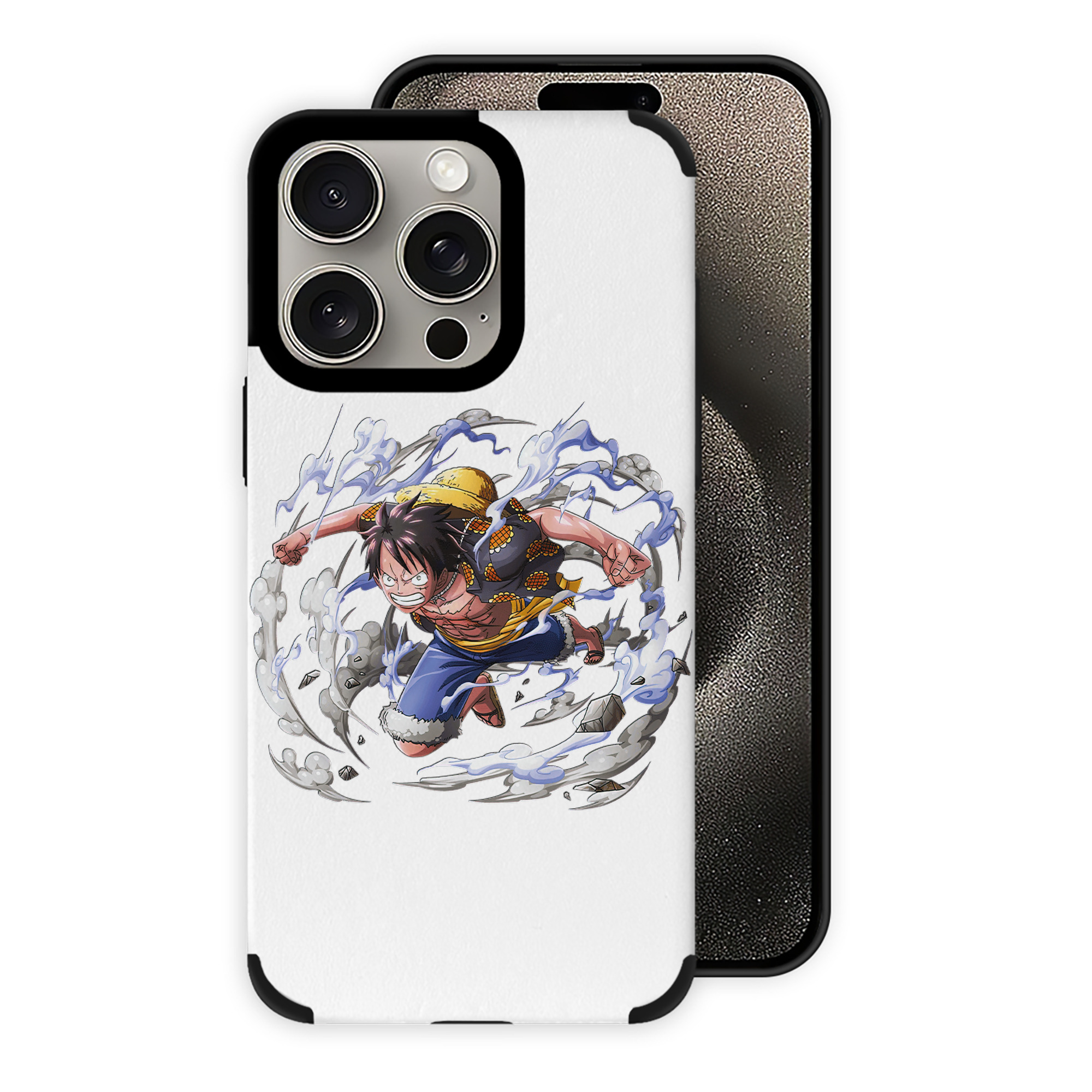 （画像用） ワンピース モンキー・D・ルフィ ONE PIECE Monkey D. Luffy 【iPhone15ProMax対応】 PUレザー スマホケース 耐衝撃＆黄変防止