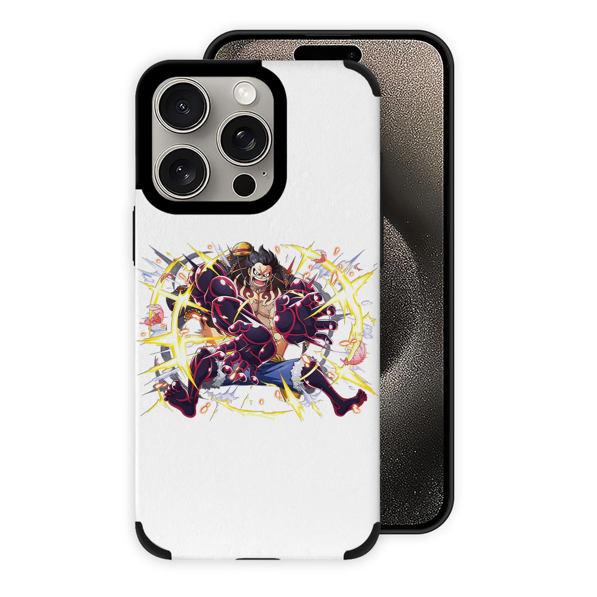 （画像用） ワンピース モンキー・D・ルフィ ONE PIECE Monkey D. Luffy 【iPhone15ProMax対応】 PUレザー スマホケース 耐衝撃＆黄変防止